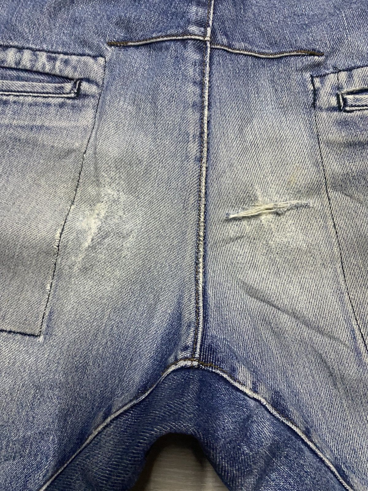 Comme des Garcons Comme Ca du Mode Men Grunge Twist Leg Baggy Jeans Size US 29 - 11 Thumbnail