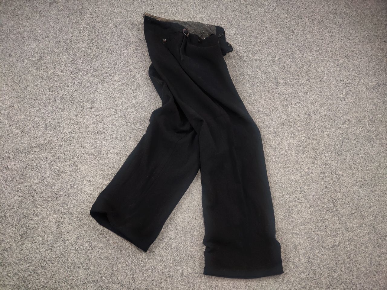 Vintage 1950's Vintage High Waist Fishtail Suspender Buckle Pants Size US 30 / EU 46 - 2 Thumbnail