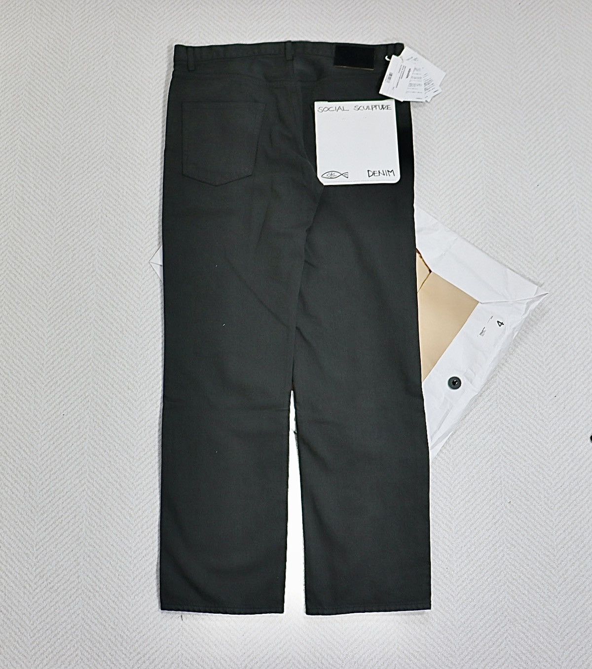 image of Visvim 21Aw Social Sculpture 03 Overdye Denim Size4 in Charcoal, Men's (Size 36)