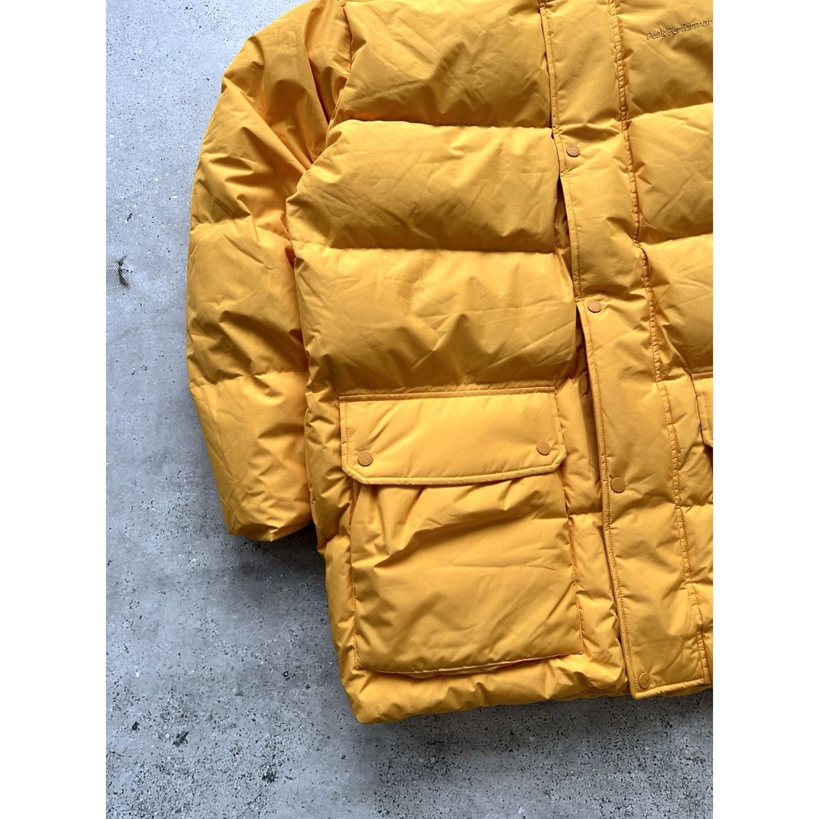 Peak Performance PEAK PERFORMANCE Jacket Down PARKA 2L PUFFER MEN'S XL Outdoor Zip Mid-Length PURE GOLD Vintage: No Size US XL / EU 56 / 4 - 5 Thumbnail