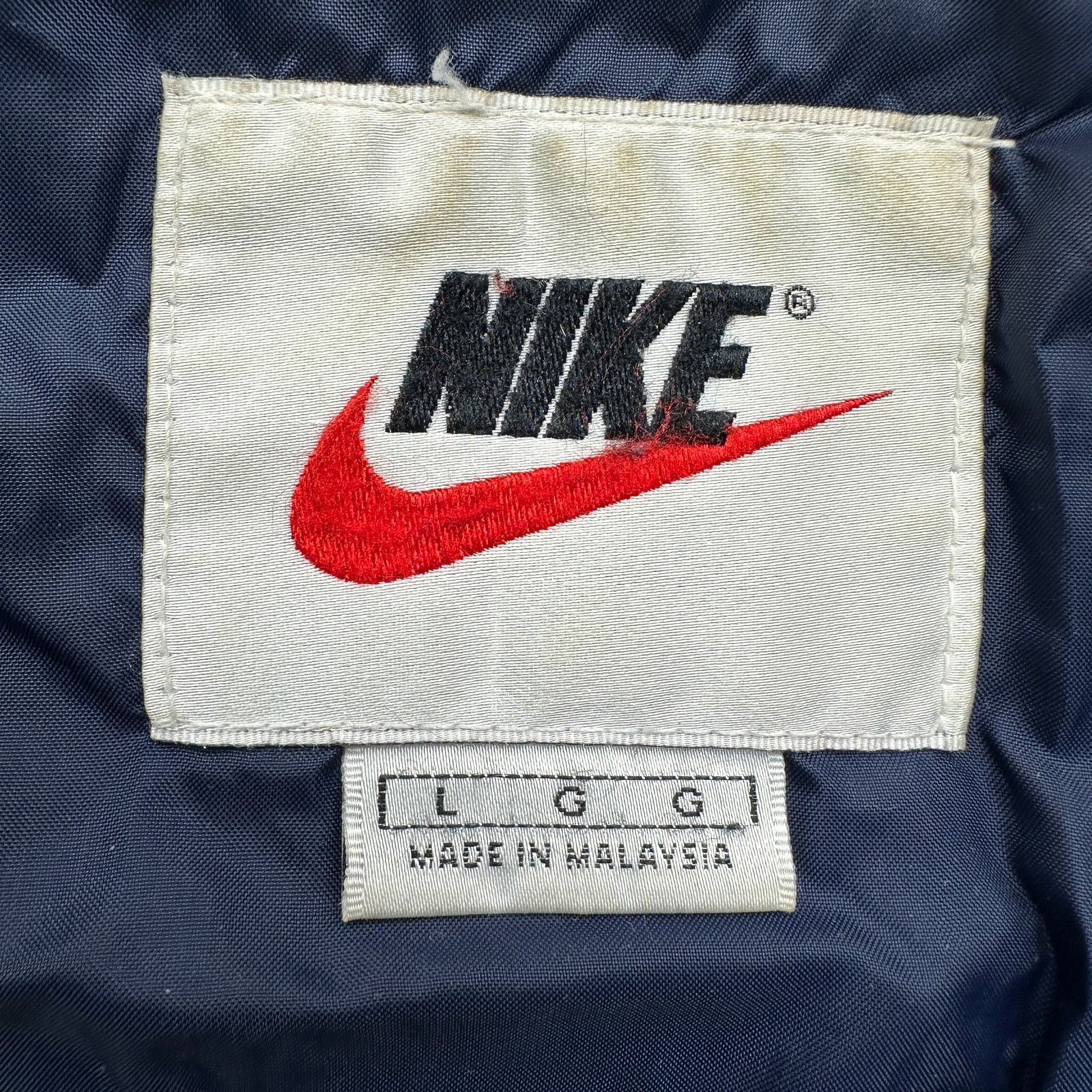 Nike Vintage 90s Nike Windbreaker Jacket Lined Mens Large Blue Size US L / EU 52-54 / 3 - 2 Thumbnail