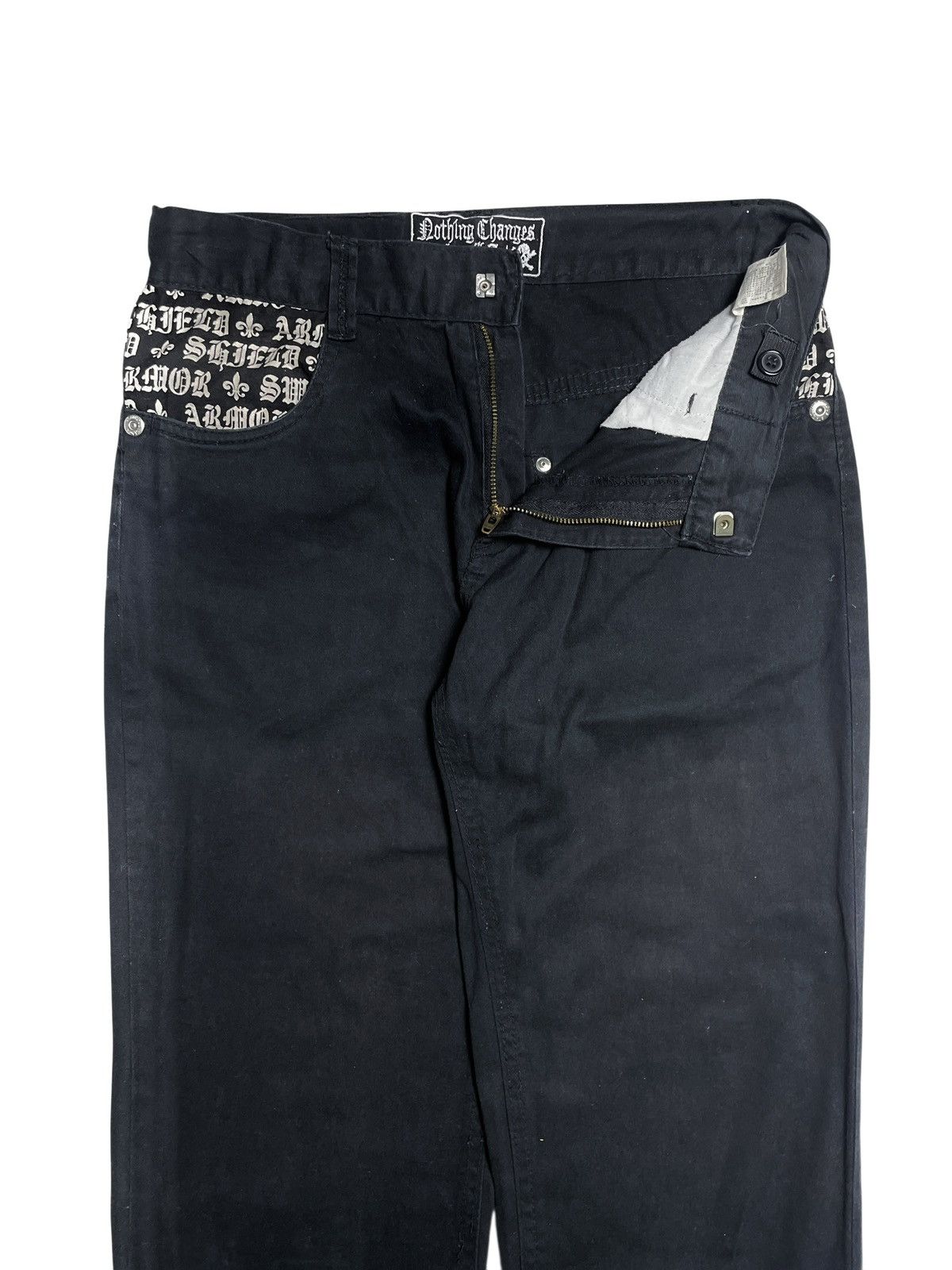 If Six Was Nine 2000’s Nothing Changes Unless I Act - Gothic Pants Size US 29 - 6 Thumbnail