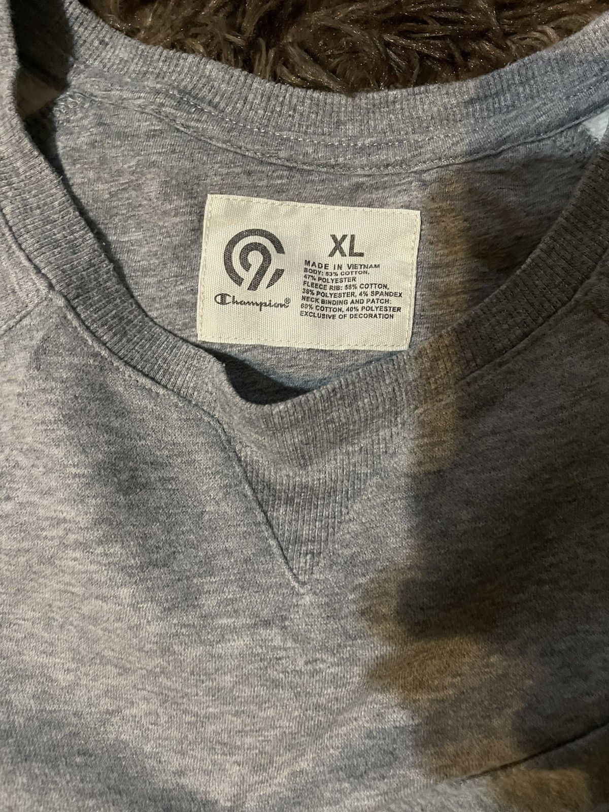 Champion × Vintage Plain Grey Champion Vintage Sweater Size US XL / EU 56 / 4 - 5 Thumbnail