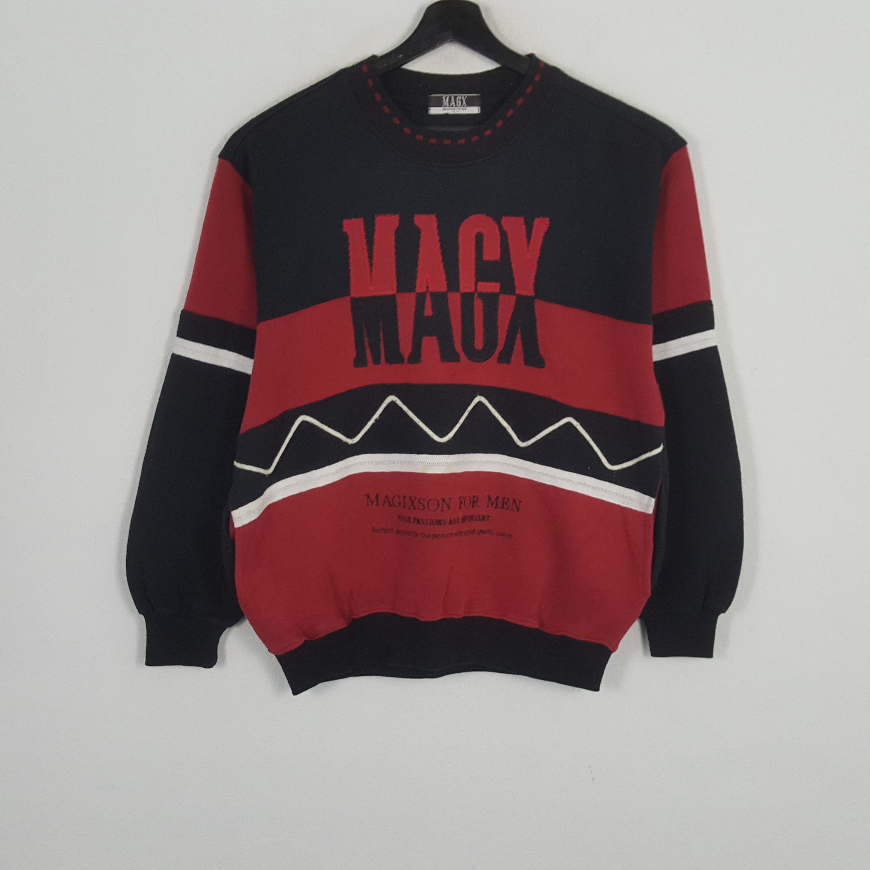 Vintage MAGIXSON FOR MEN Streetwear Style Sweatshirt Size US M / EU 48-50 / 2 - 1 Thumbnail