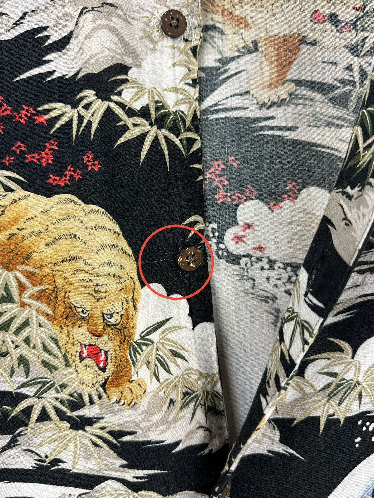 Allsaints Allsaints Sumatra Long Sleeve Shirt Tiger Print Hawaiian Size US S / EU 44-46 / 1 - 10 Thumbnail