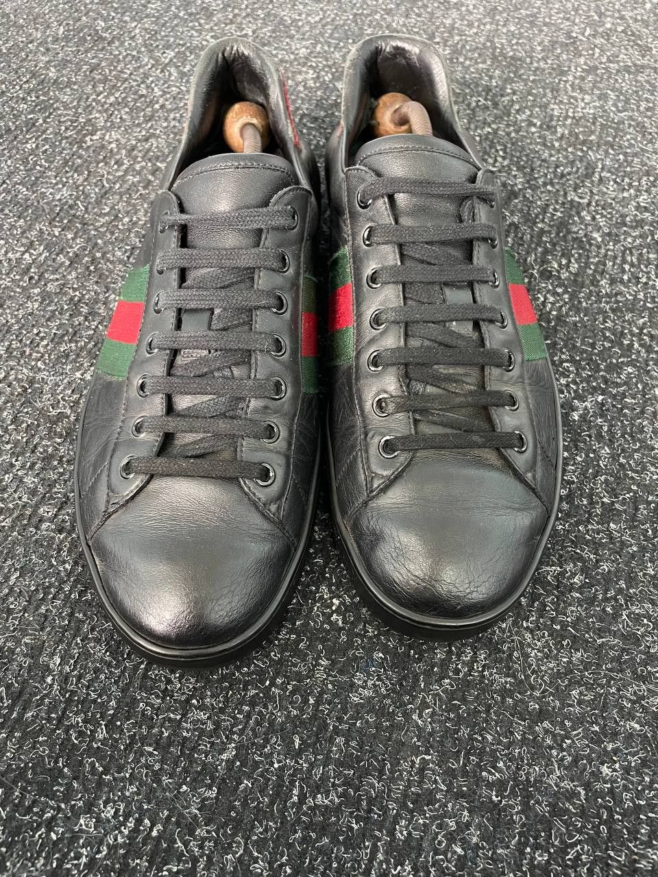 Designer × Gucci × Vintage GUCCI BLACK ACE SNEAKERS Size US 10 / EU 43 - 3 Thumbnail
