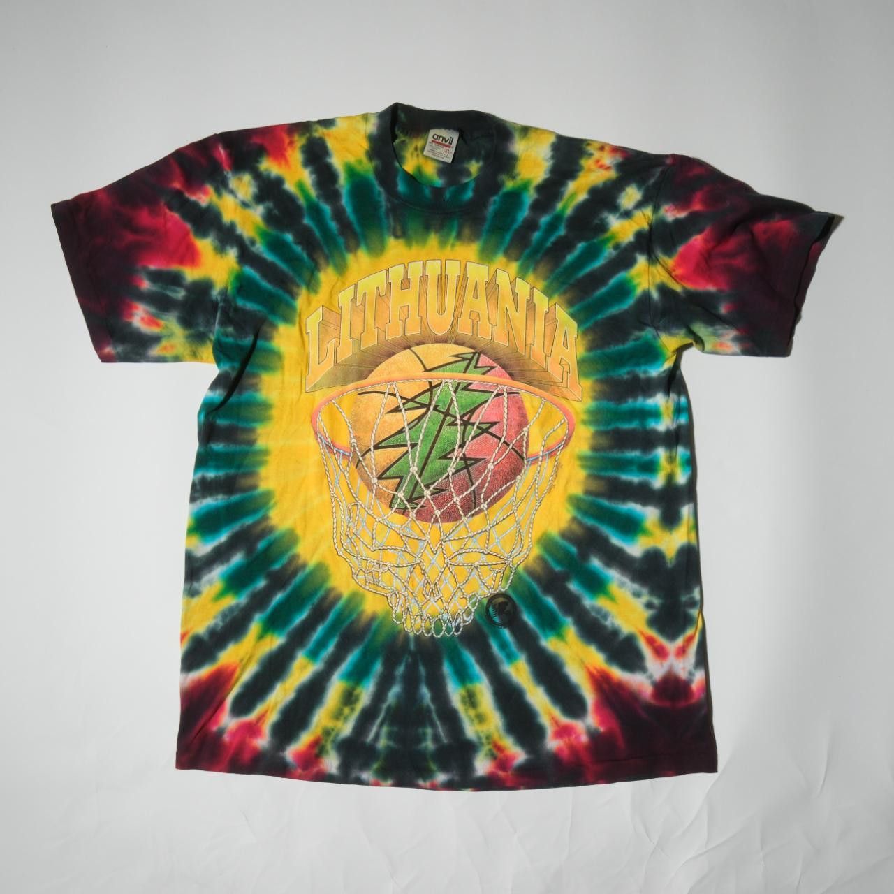 Grateful Dead Vintage Grateful Dead 1990 Lithuania Basketball Team T-Shirt Size US XL / EU 56 / 4 - 1 Thumbnail