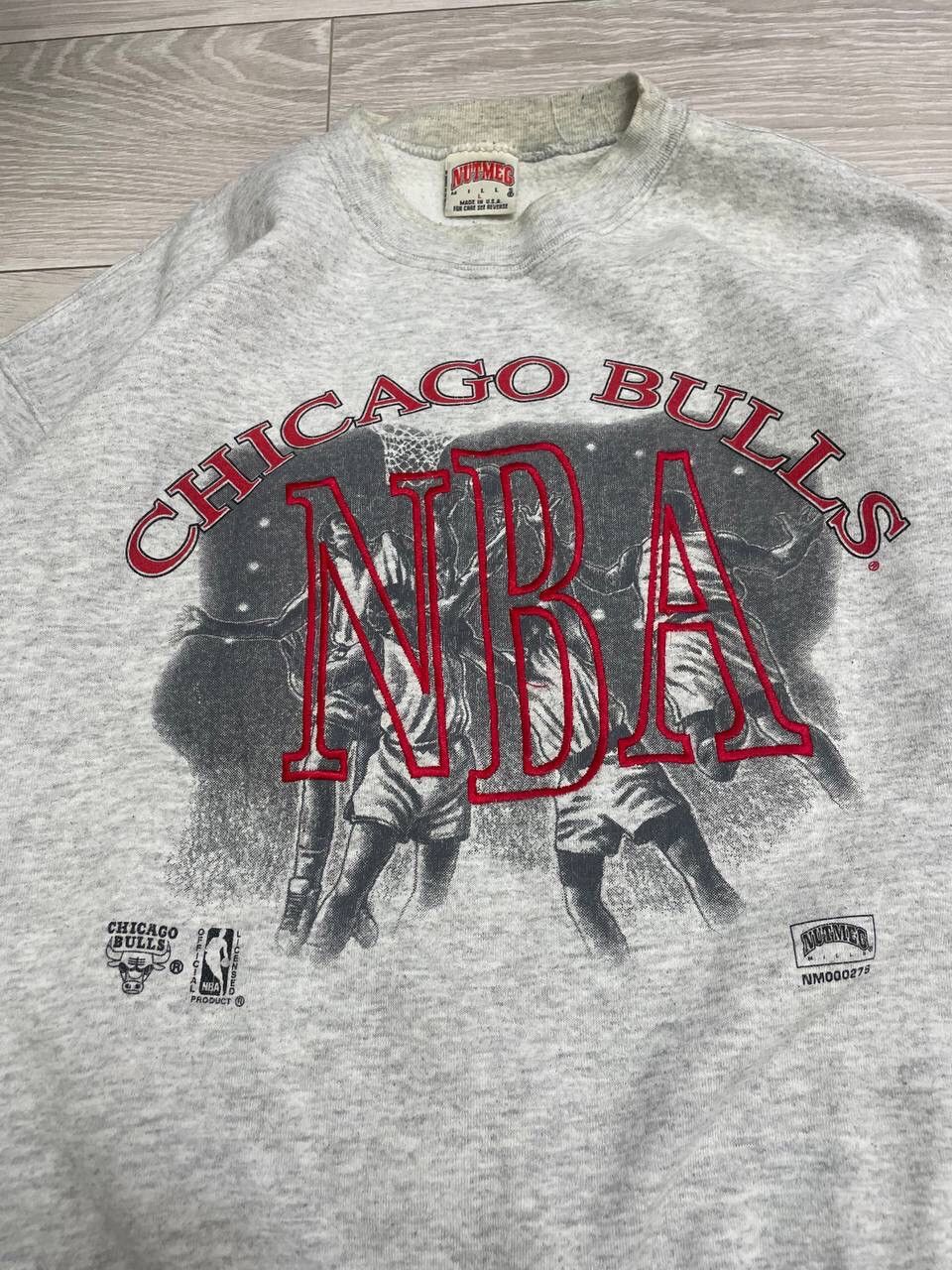 NBA × Vintage Vintage Nutmeg Chicago Bulls NBA Sweatshirt Size US L / EU 52-54 / 3 - 4 Thumbnail