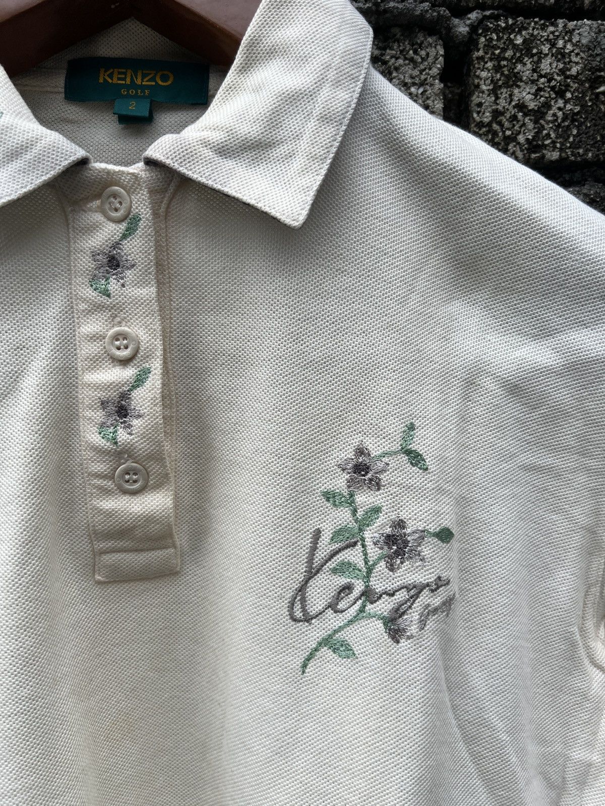 Designer × Kenzo Retro Kenzo Golf Floral Embroidery Size M / US 6-8 / IT 42-44 - 3 Thumbnail