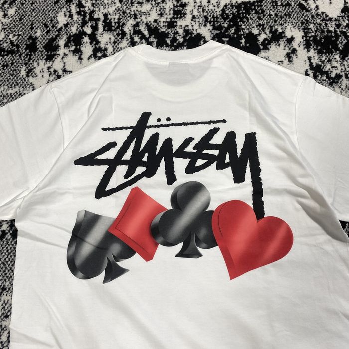 Stussy RARE STUSSY SUITS TEE IN WHITE | Grailed