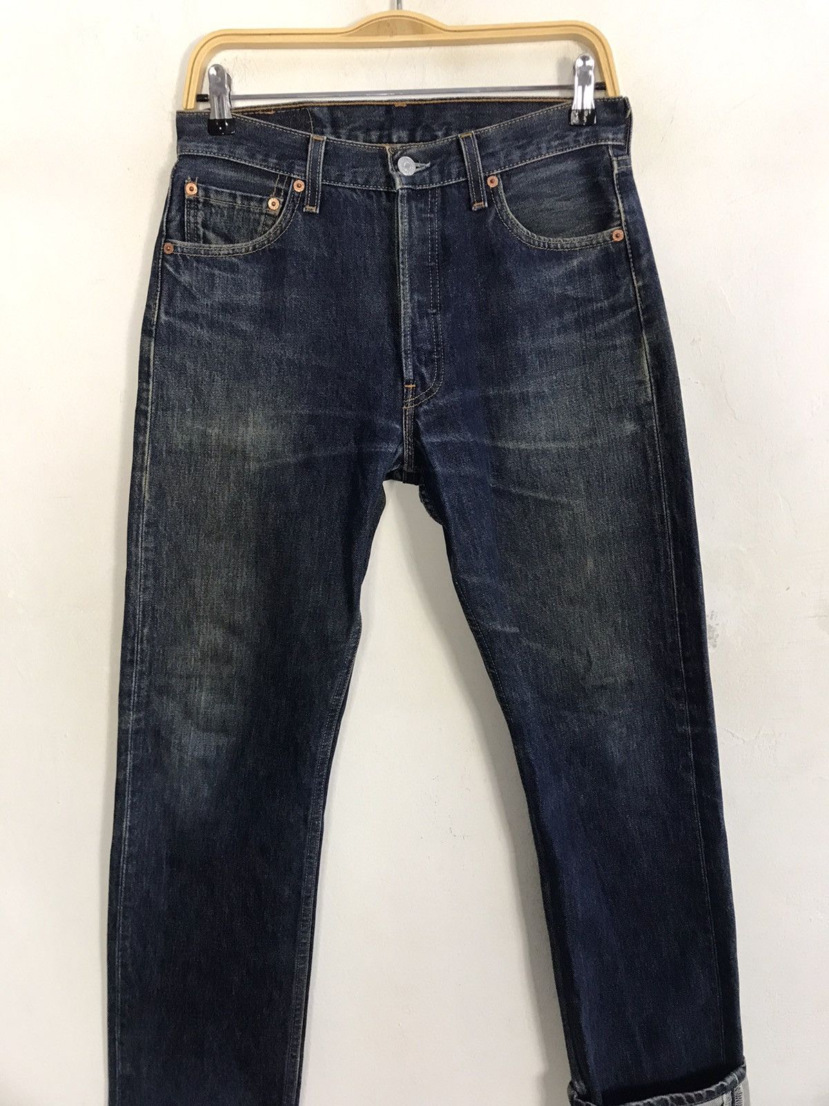 Levi's Vintage Clothing Levi's Lot 501 Indigo Denim Jeans Buttonfly Straight Size US 30 / EU 46 - 3 Thumbnail