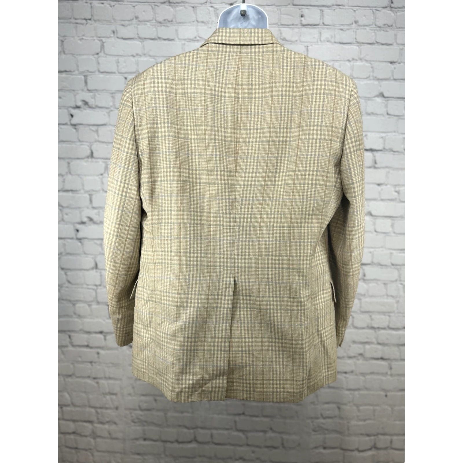 Austin Reed VTG Austin Reed Blazer Plaid Notch Lapel 2 Button Single-Vented 3-Button Sleeve Size 42 Mens Size 42R - 2 Thumbnail
