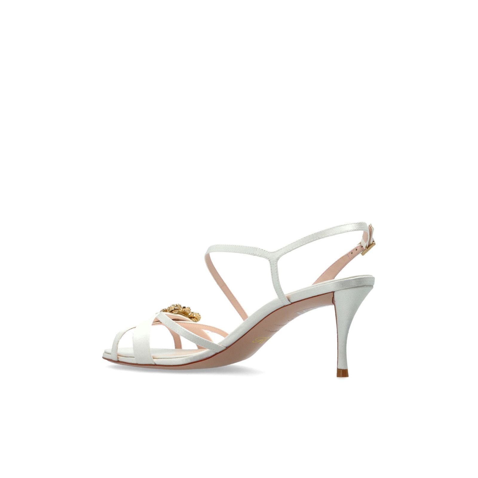 ROGER VIVIER White 75mm Heel Sandals New & Authentic (Women'