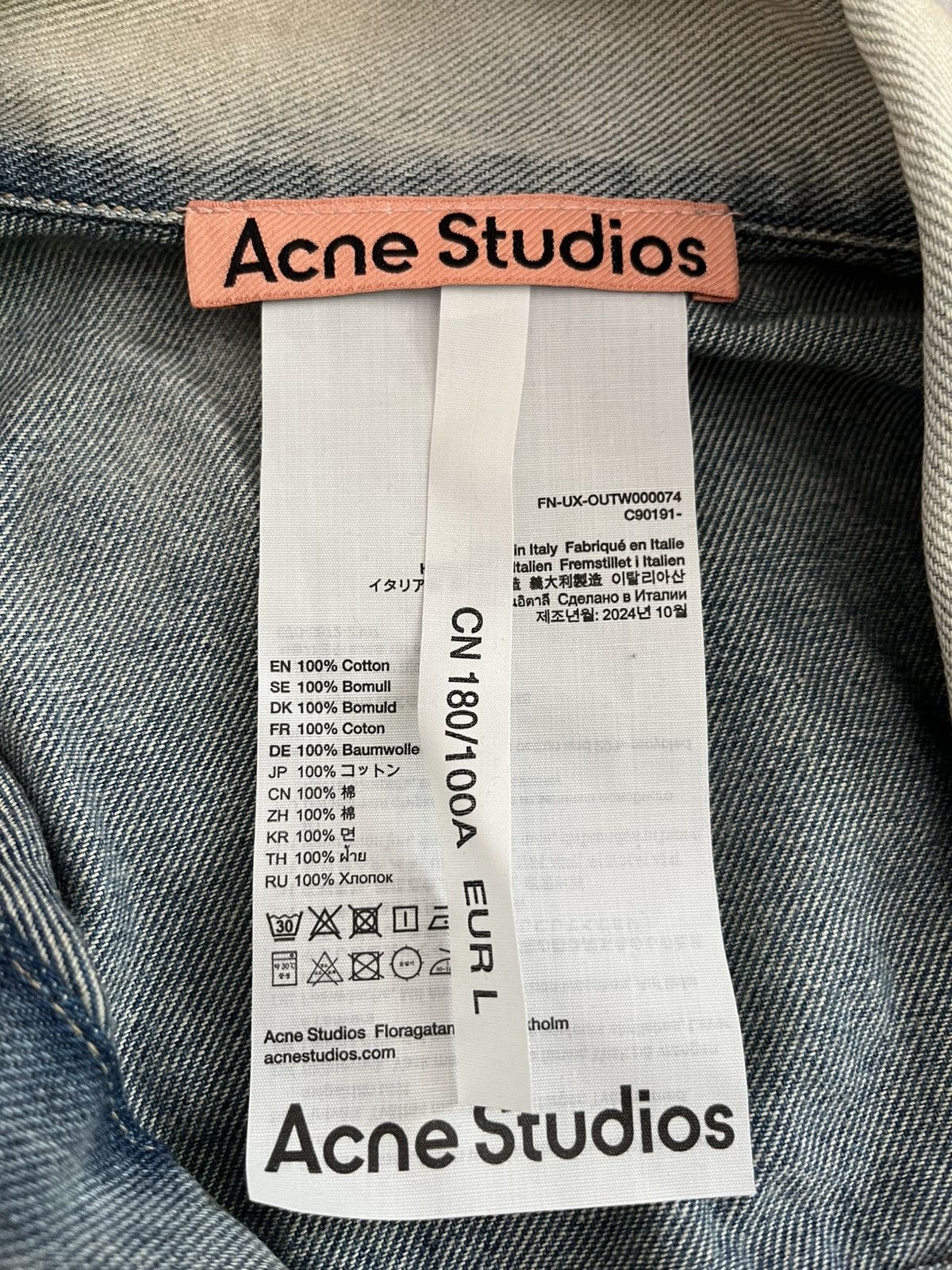 Acne Studios Acne Studios Mud robert u carver jeans denim jacket Size US L / EU 52-54 / 3 - 9 Thumbnail