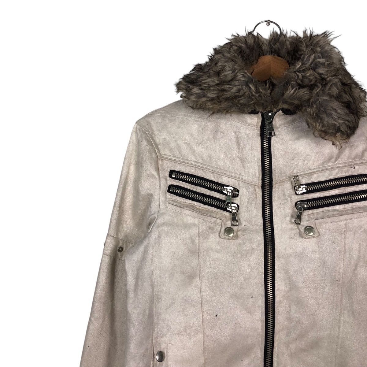 Japanese Brand 📌Biker Jacket Mink Fur Shearling Bondage Roushatte Garments Size US M / EU 48-50 / 2 - 8 Thumbnail