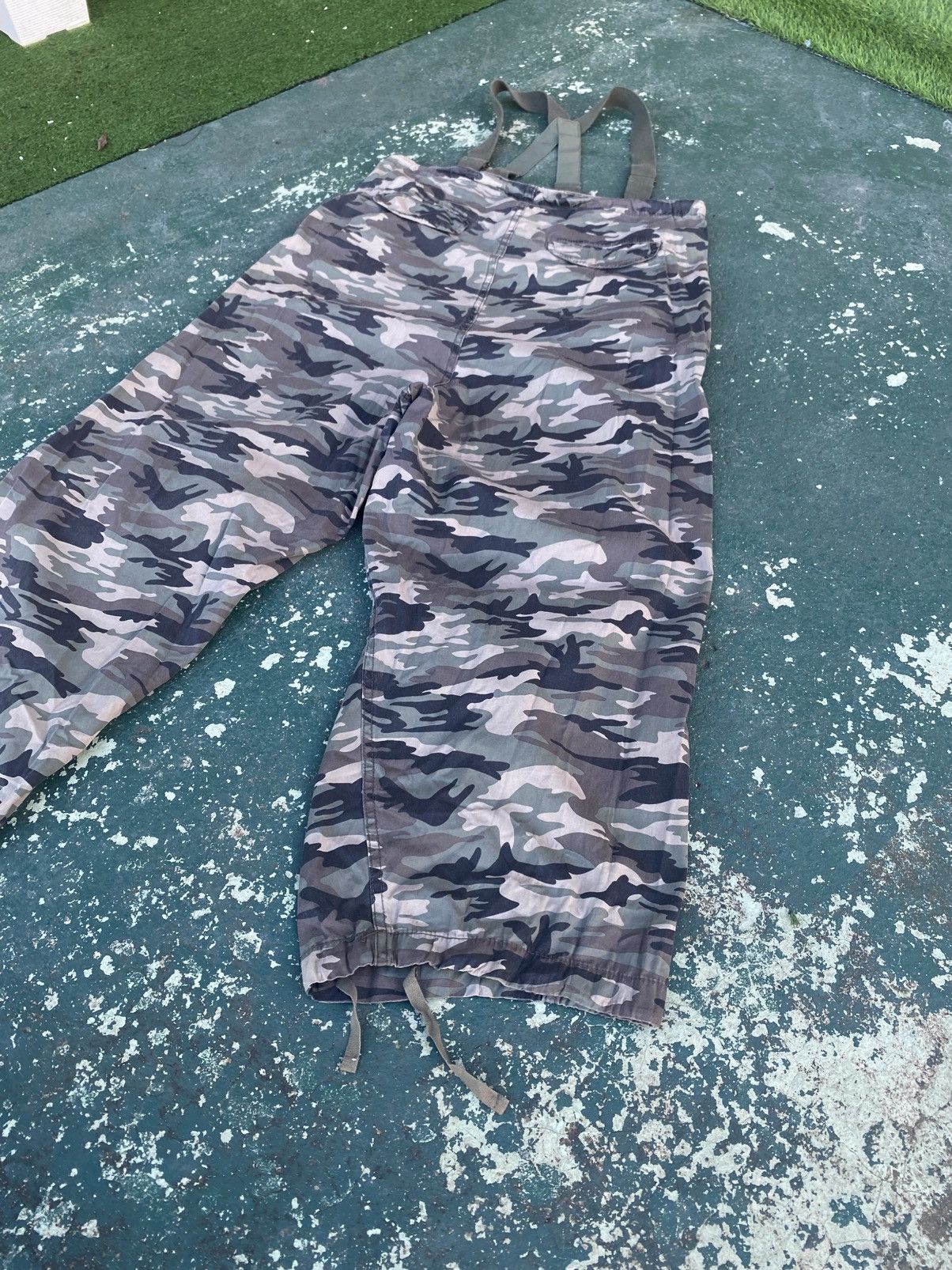 Japanese Brand Niko And.. Camou Drop Crotch Pants Size US 37 - 5 Thumbnail