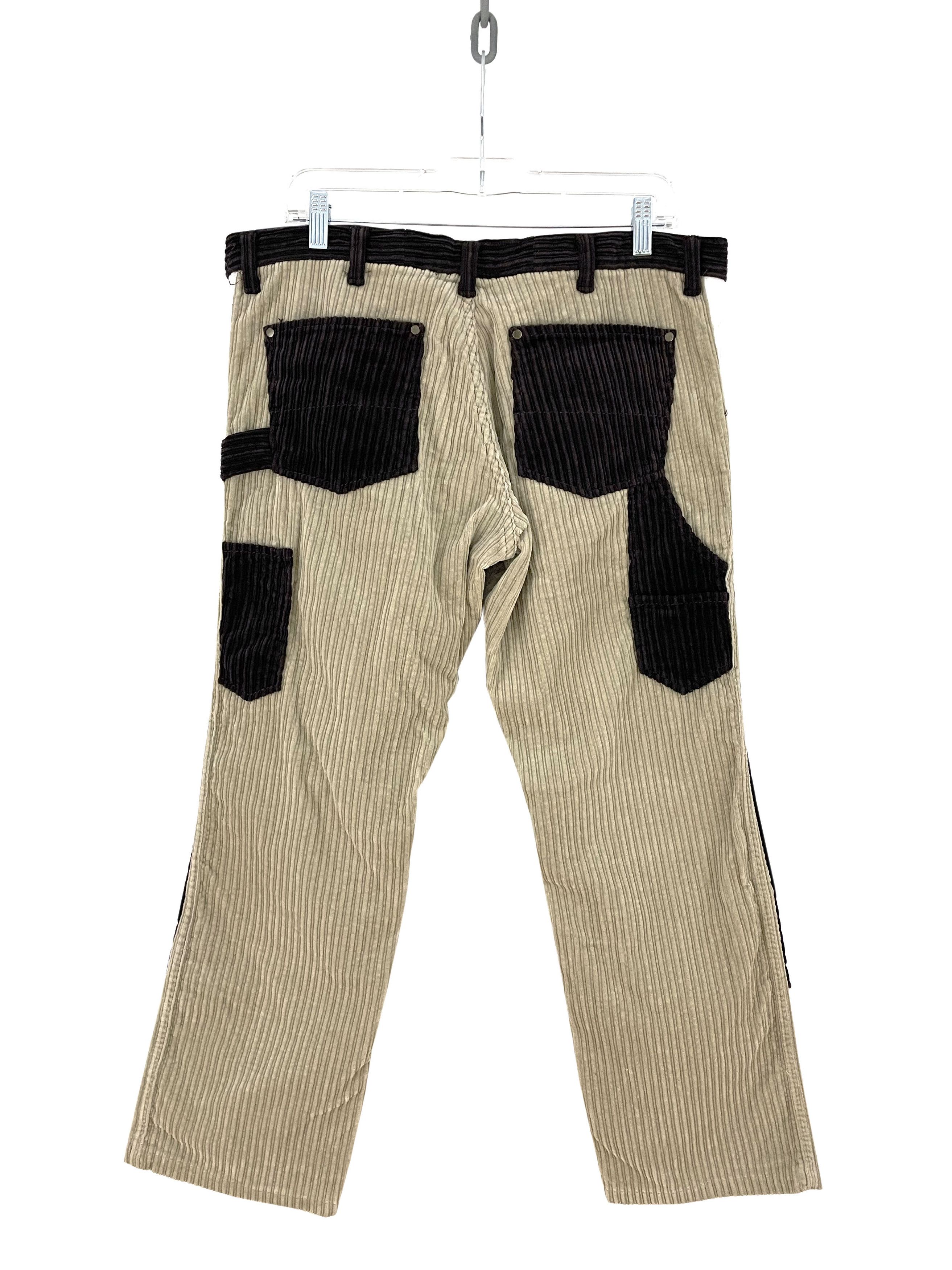 Number (N)ine 2000's Patchwork Corduroy Pants Size US 36 / EU 52 - 7 Thumbnail