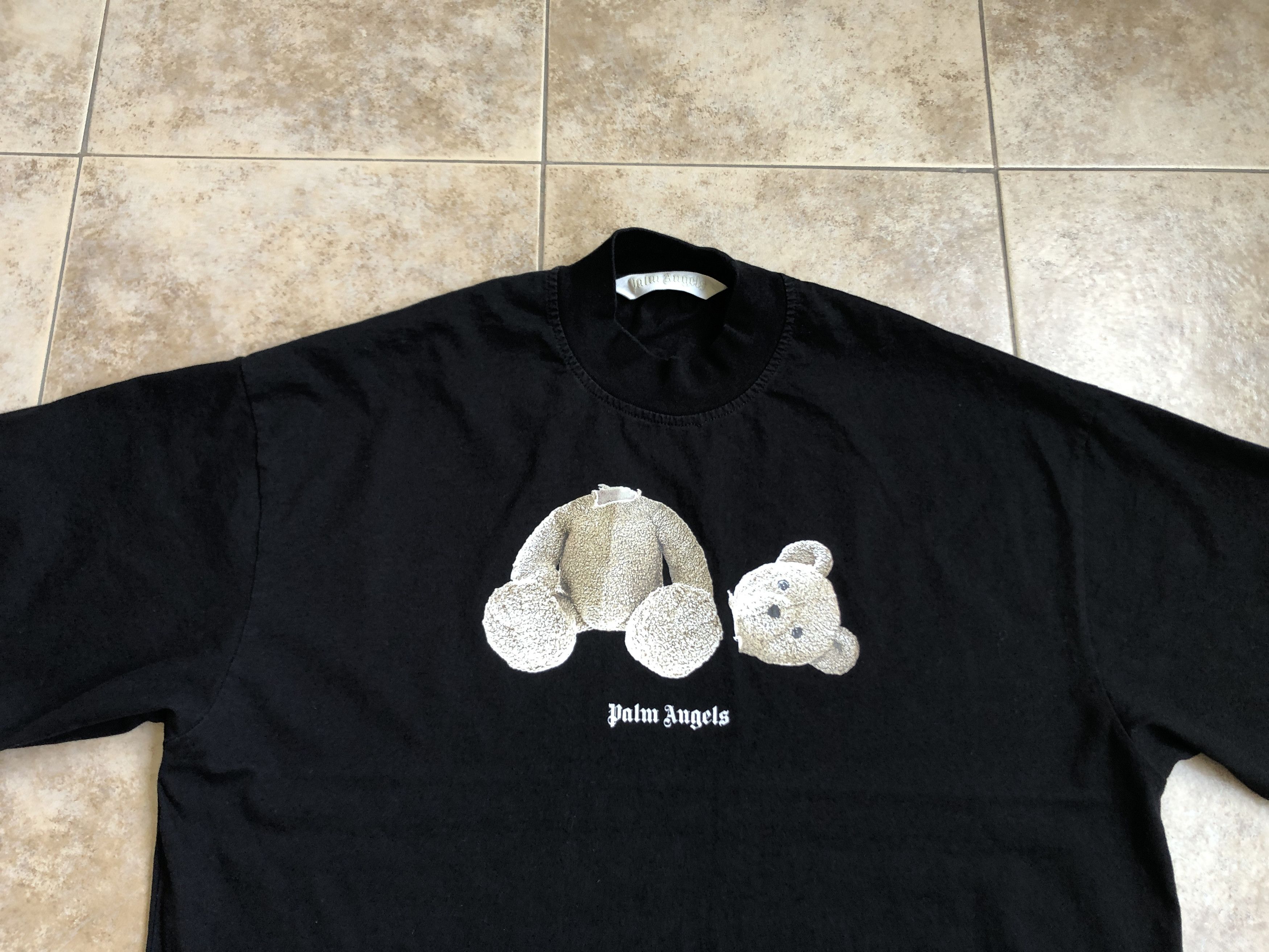 Palm Angels Palm Angels Broken Bear T-Shirt Size L Size US L / EU 52-54 / 3 - 3 Thumbnail