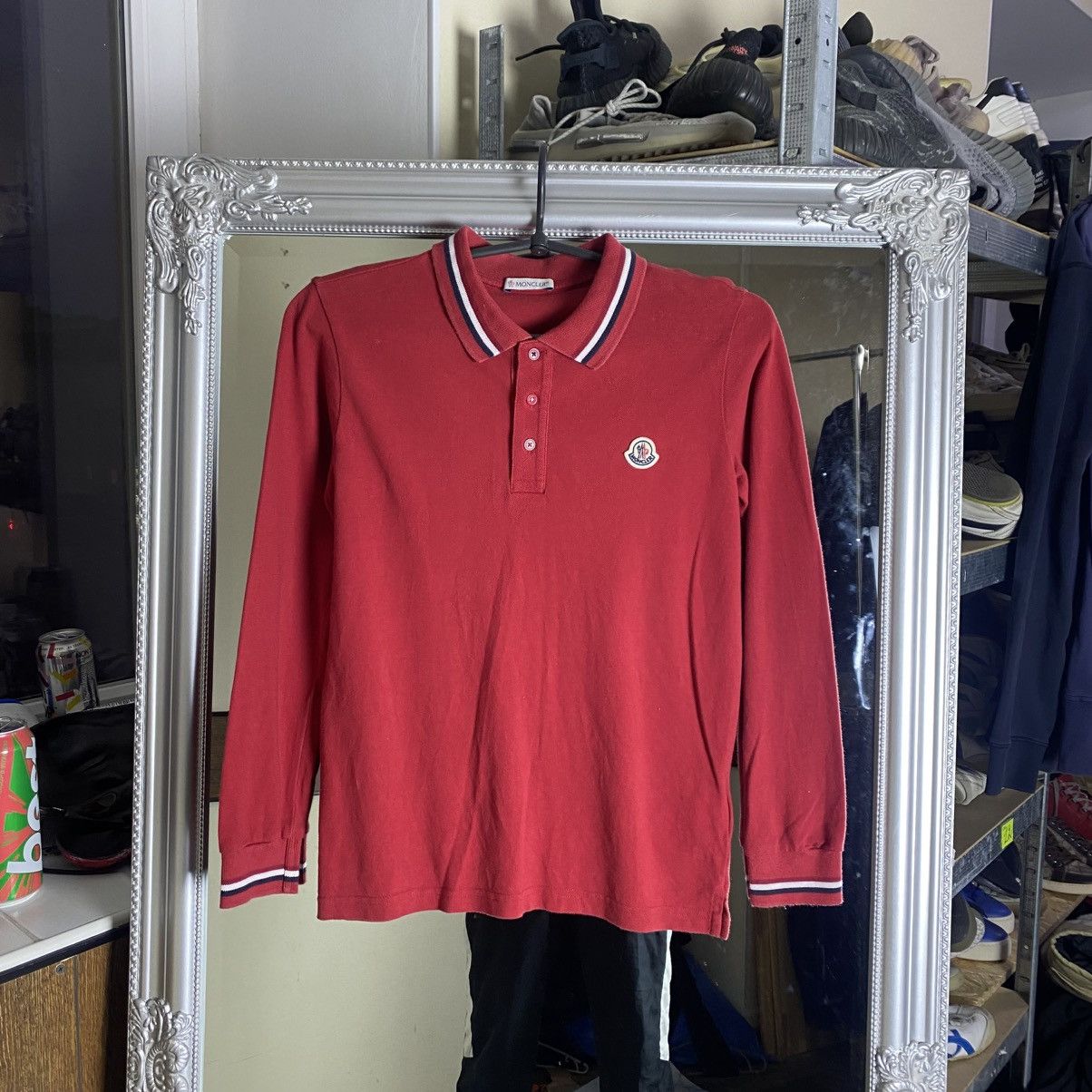 Moncler Moncler Long Sleeve Polo T-shirt Slim-Fit Size US XS / EU 42 / 0 - 1 Thumbnail