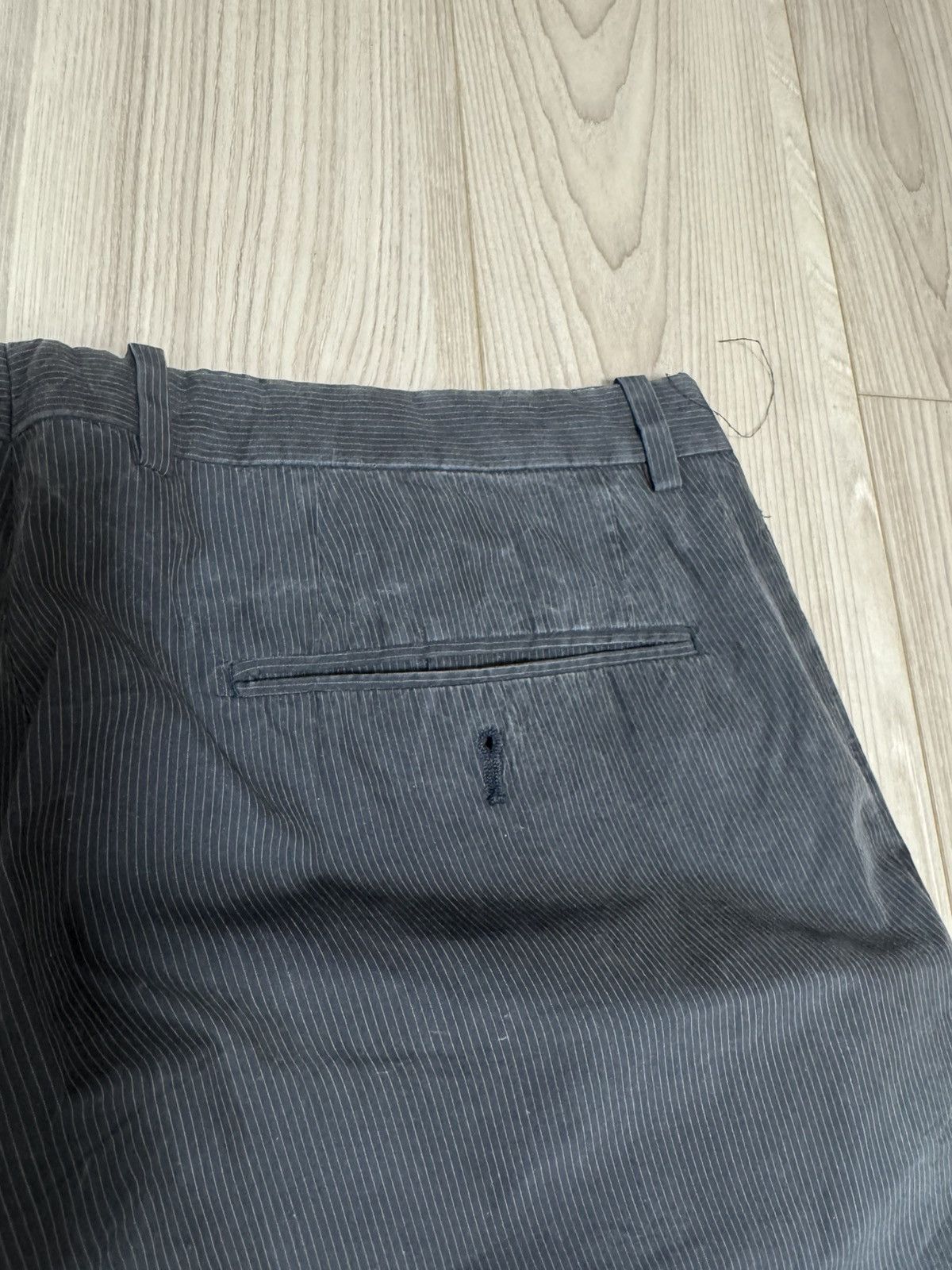 Jil Sander Jil Sander Raf Simons Era Pinstripe Straight-Flare Trousers Size US 31 - 10 Thumbnail