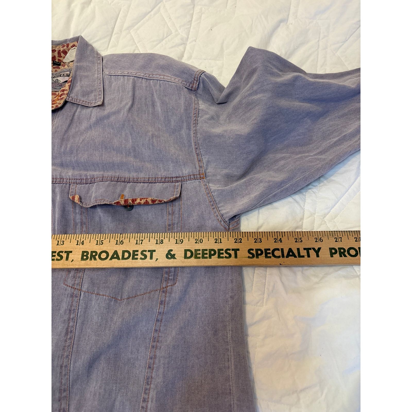 Tom Tailor Vintage Tom Tailor Purple Denim Shirt Size US S / EU 44-46 / 1 - 4 Thumbnail