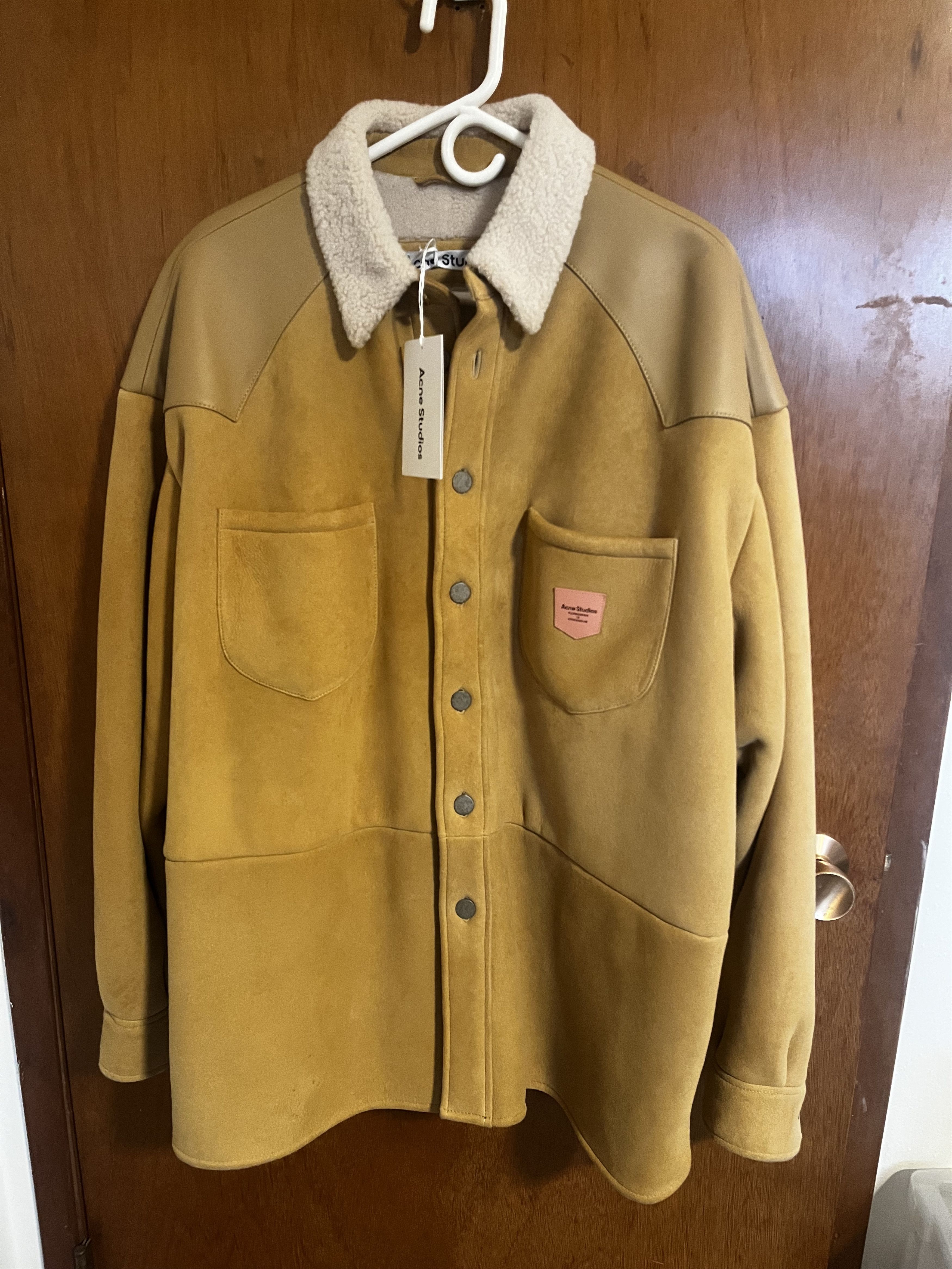 Acne Studios Acne Studio Leather Suede shearling overshirt Size US L / EU 52-54 / 3 - 1 Thumbnail