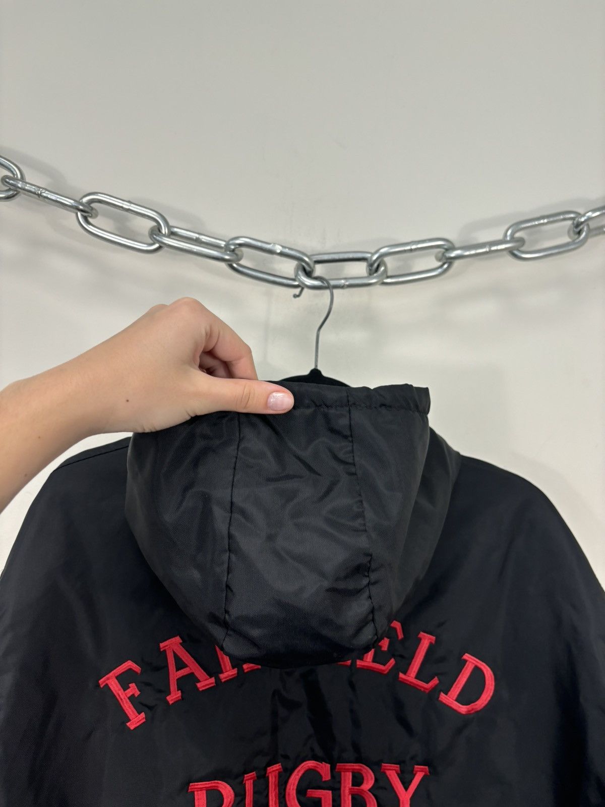 Delong Vintage 90s DeLong USA College Fairfield Rugby Anorak Jacket Size US XL / EU 56 / 4 - 21 Thumbnail