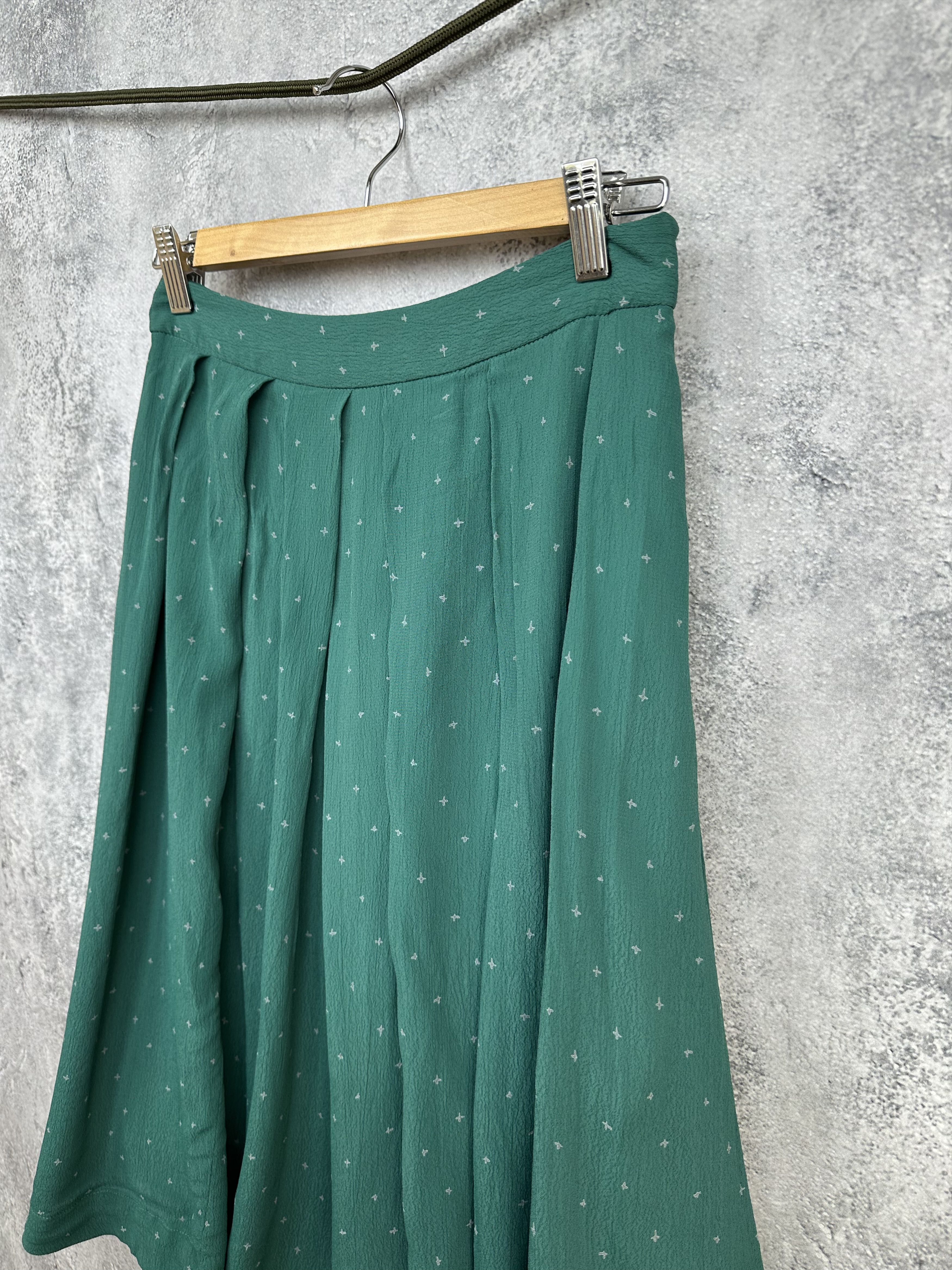 Other TOAST Boho Midi Skirt Pleated Lightweight Viscose Lined Zip Size 27" / US 4 / IT 40 - 5 Thumbnail