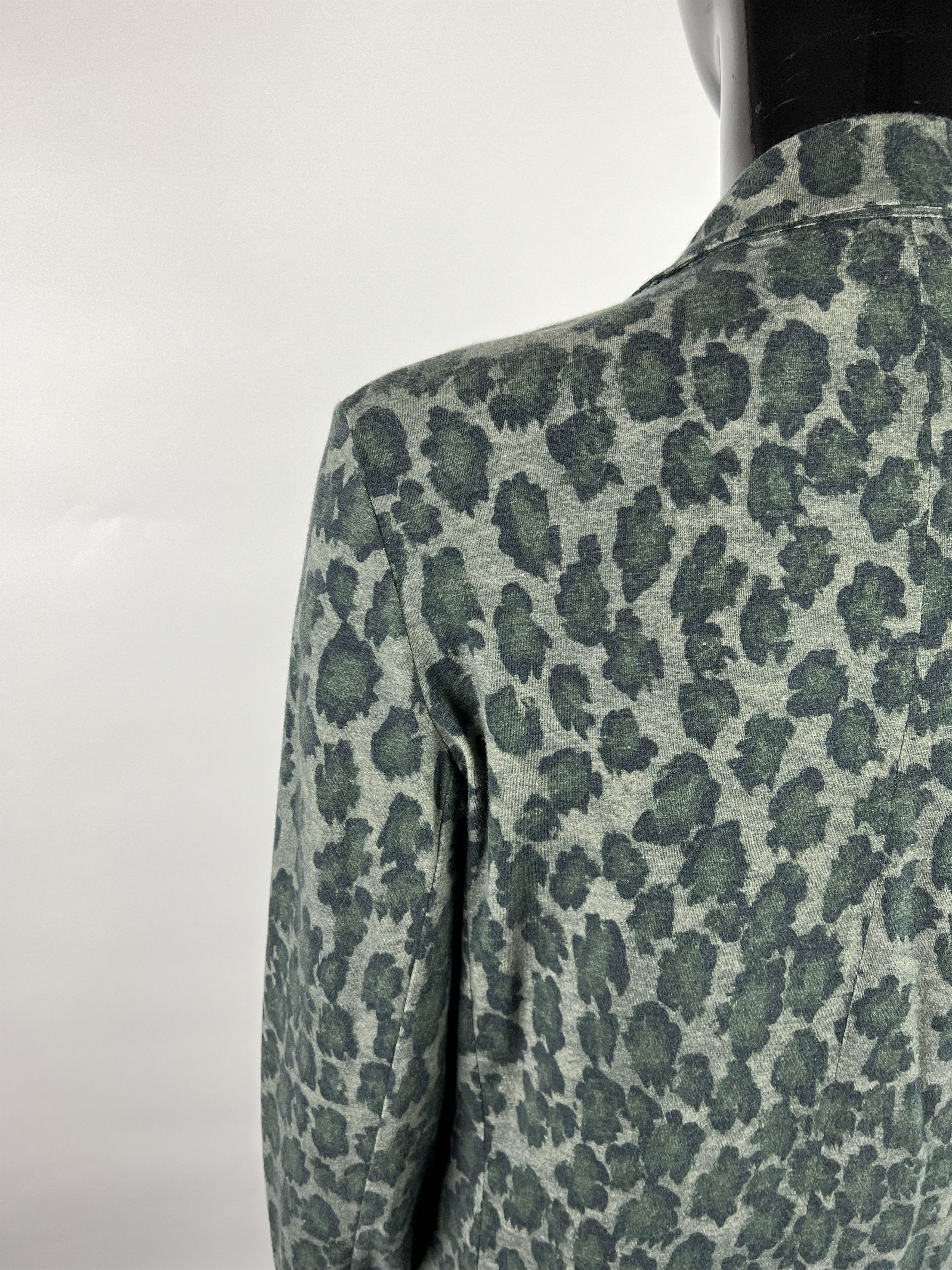 MAJESTIC FILATURES Majestic Filatures Cotton Cashmere Leopard Print Blazer Size S / US 4 / IT 40 - 4 Thumbnail