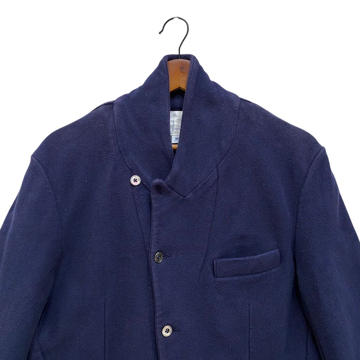 SHIPS Ships Blue Shawl Collar Jacket Chore Coat Style Cotton M Size US M / EU 48-50 / 2 - 2 Thumbnail
