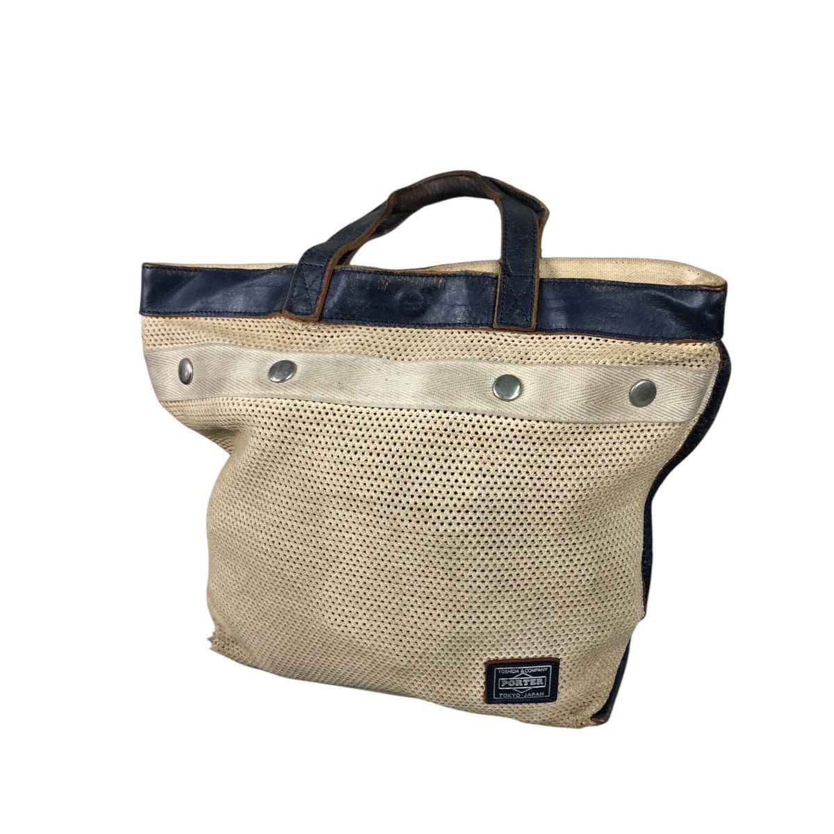 Japanese Brand × Porter × Vintage 📌Vintage Porter Made in Japan Tote Bag Duck Canvas Size ONE SIZE - 3 Thumbnail