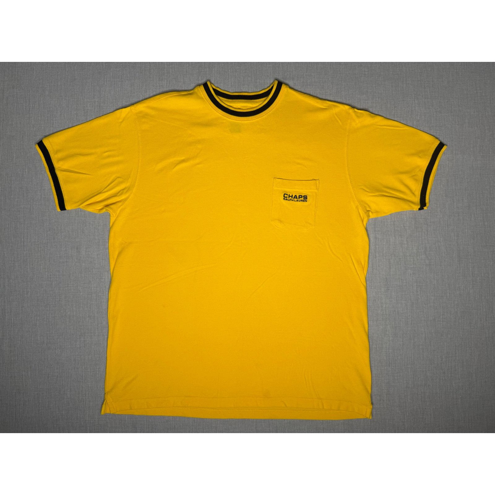 Chaps × Chaps Ralph Lauren × Vintage Vintage Chaps Ralph Lauren Knit Pocket T-shirt XL Size US XL / EU 56 / 4 - 1 Thumbnail