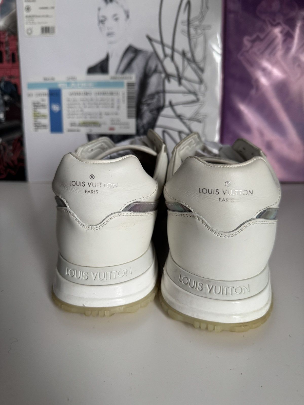 Louis Vuitton Louis Vuitton Run Away Sneakers Iridescent Monogram Luxury Size US 8 / EU 41 - 11 Thumbnail