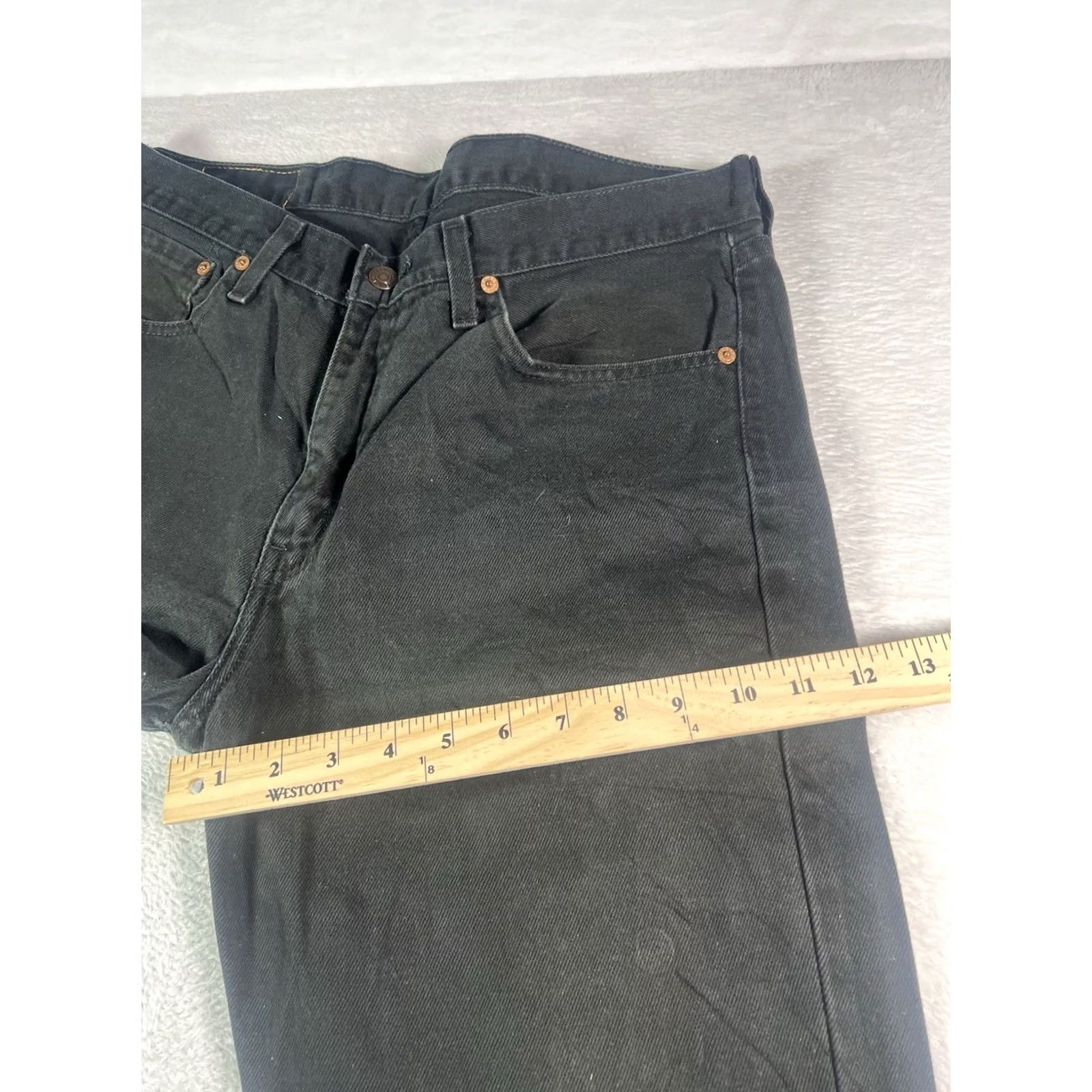 Levi's VINTAGE Levi's 751 Jeans Mens 34x32 Black Regular Fit Straight Leg Denim Workwear - Jeans, Levi's, 751, Black, 34x32, Denim, Straight, Regular, Mens Size US 34 / EU 50 - 6 Thumbnail