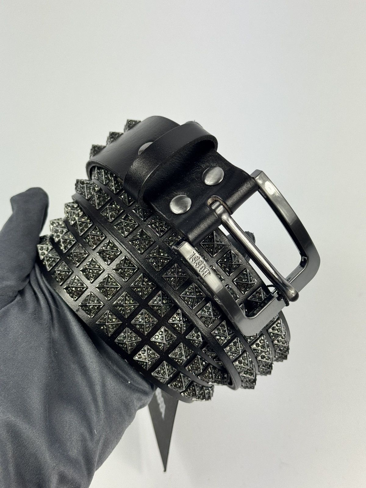 Bossi Sportswear REPLACEABLE BUCKLE STUDDED CRYSTAL BELT SIZE 115 Size ONE SIZE - 2 Thumbnail