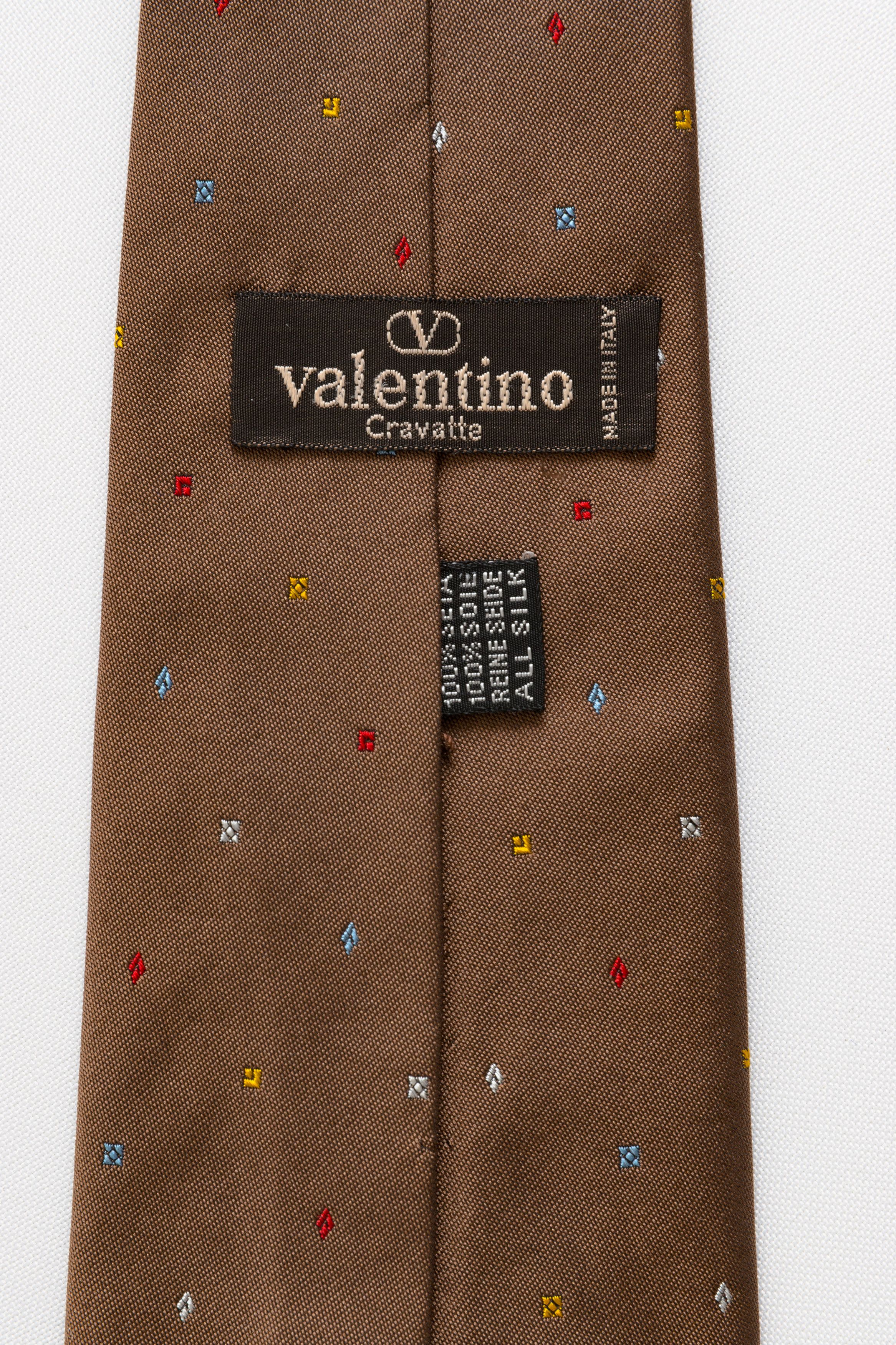 Valentino Valentino made in Italy Tie abstract Silk Nedcktie 031 Size ONE SIZE - 7 Thumbnail