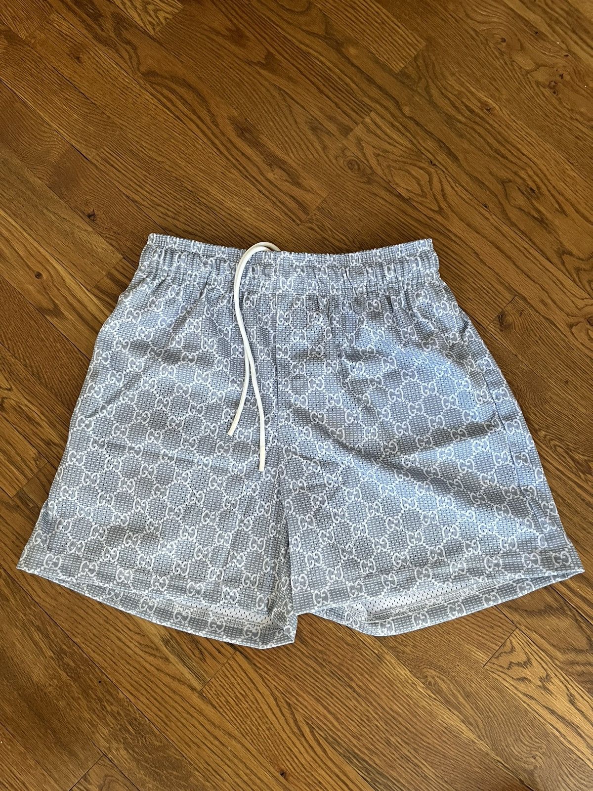 Bravest Studios Slate Monogram Shorts