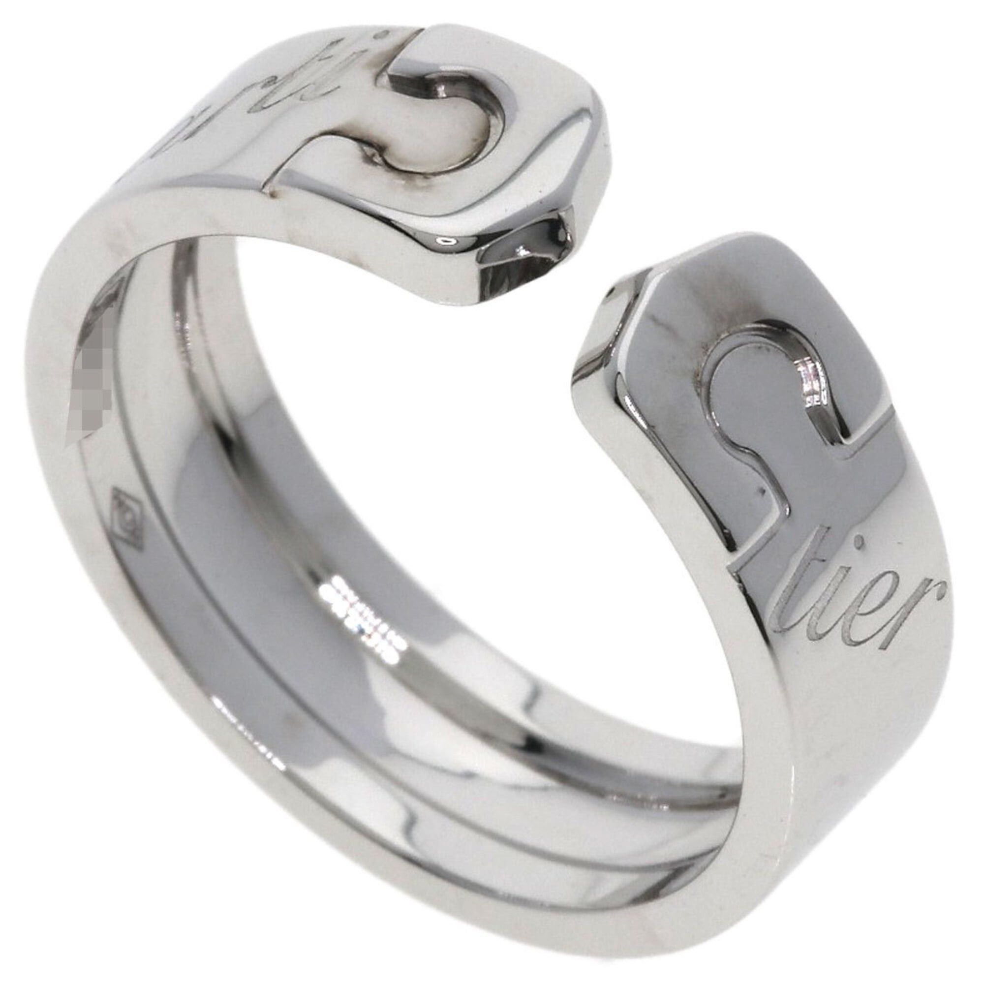 Cartier Cartier C2 Ring, 2007 Christmas Limited Edition, #54, 18K White Gold, Women's CARTIER Size ONE SIZE - 1 Thumbnail