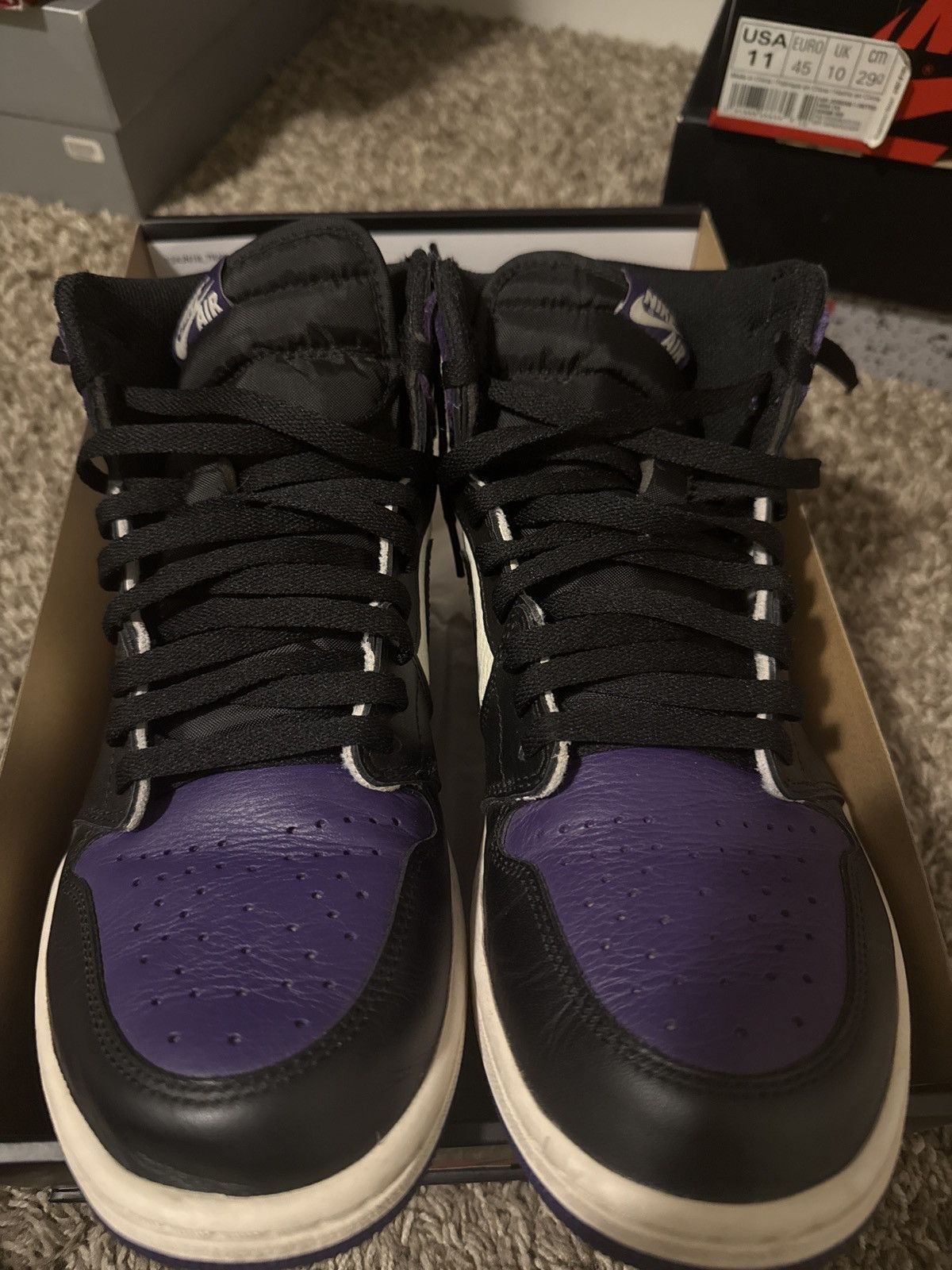 Jordan Brand × Nike Nike Air Jordan 1 “Court purple 1.0” Size US 11 / EU 44 - 5 Thumbnail