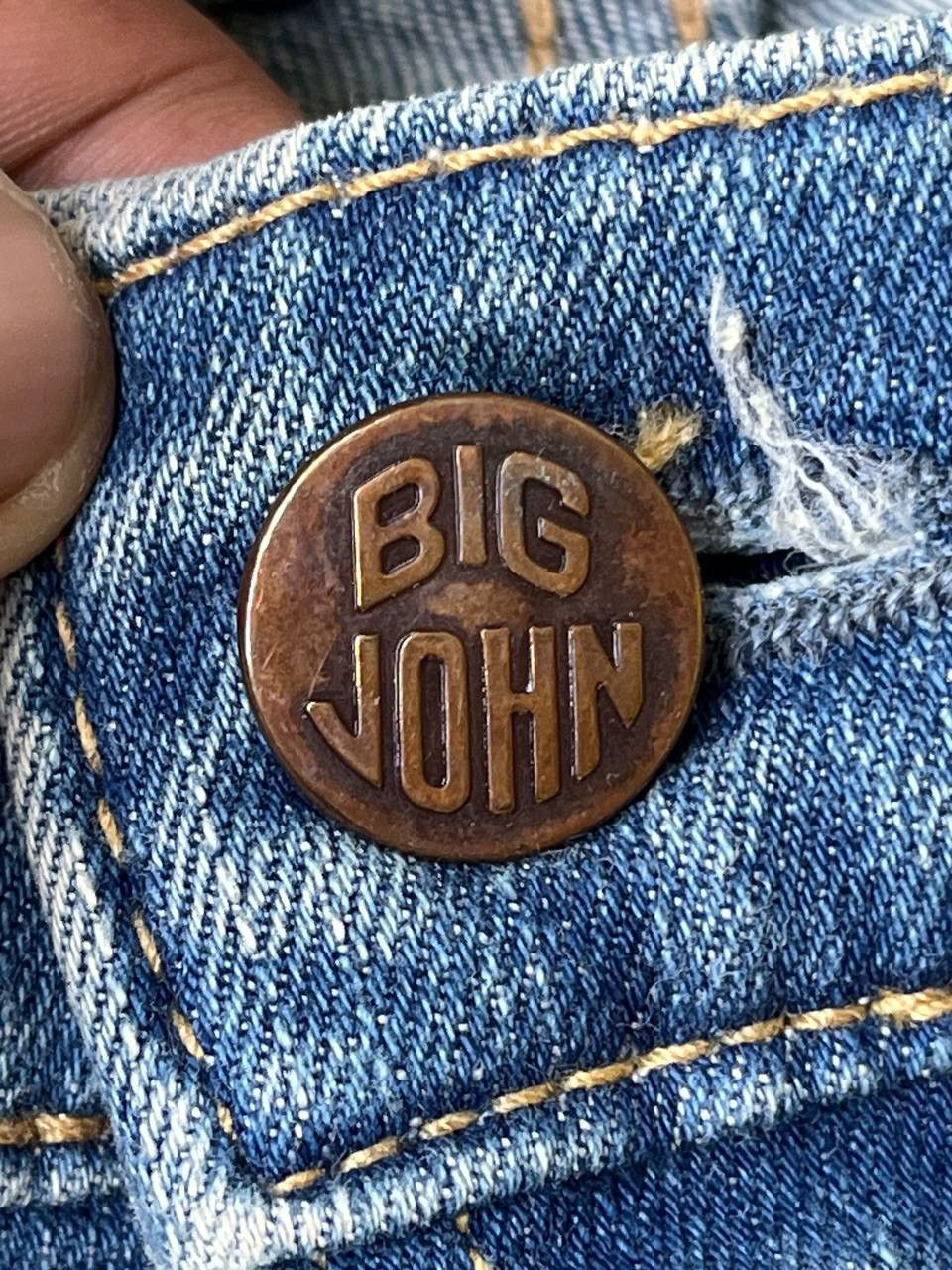 Big John VINTAGE BIG JOHN RARE DESIGN BLEACH WASH Size US 34 / EU 50 - 7 Thumbnail