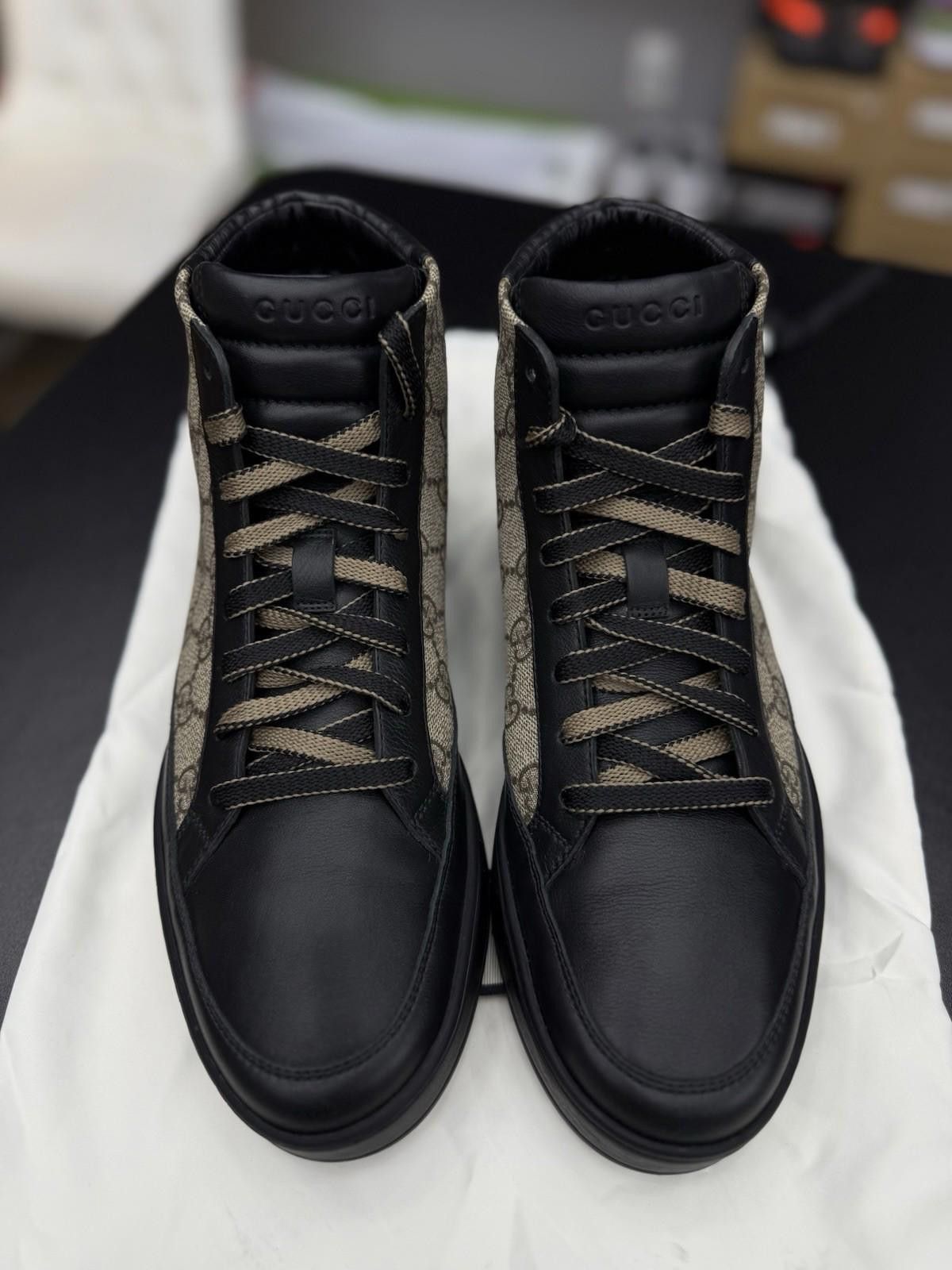 Gucci Authentic Gucci GG Monogram Logo Leather Sneakers 7.5G/8US Size US 8 / EU 41 - 6 Thumbnail
