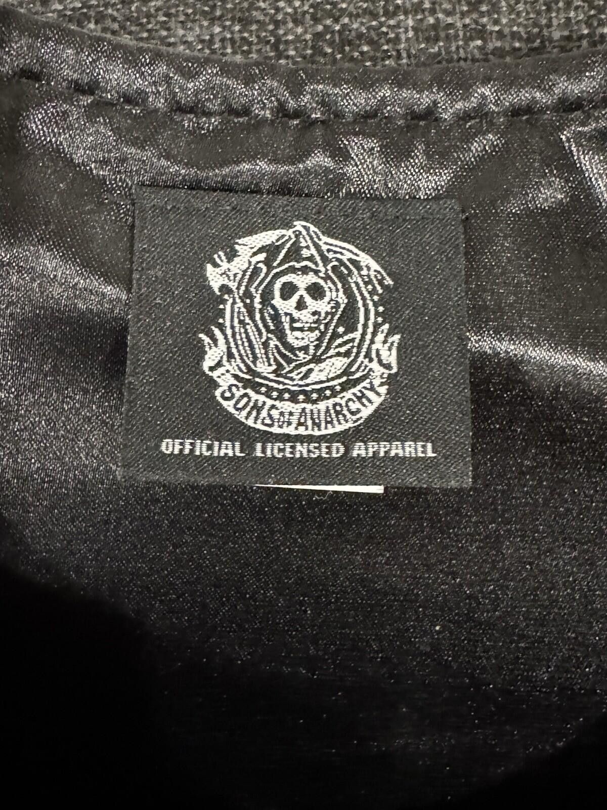 Other Sons Of Anarchy Black Leather Vest with Reaper Patch Size US S / EU 44-46 / 1 - 9 Thumbnail