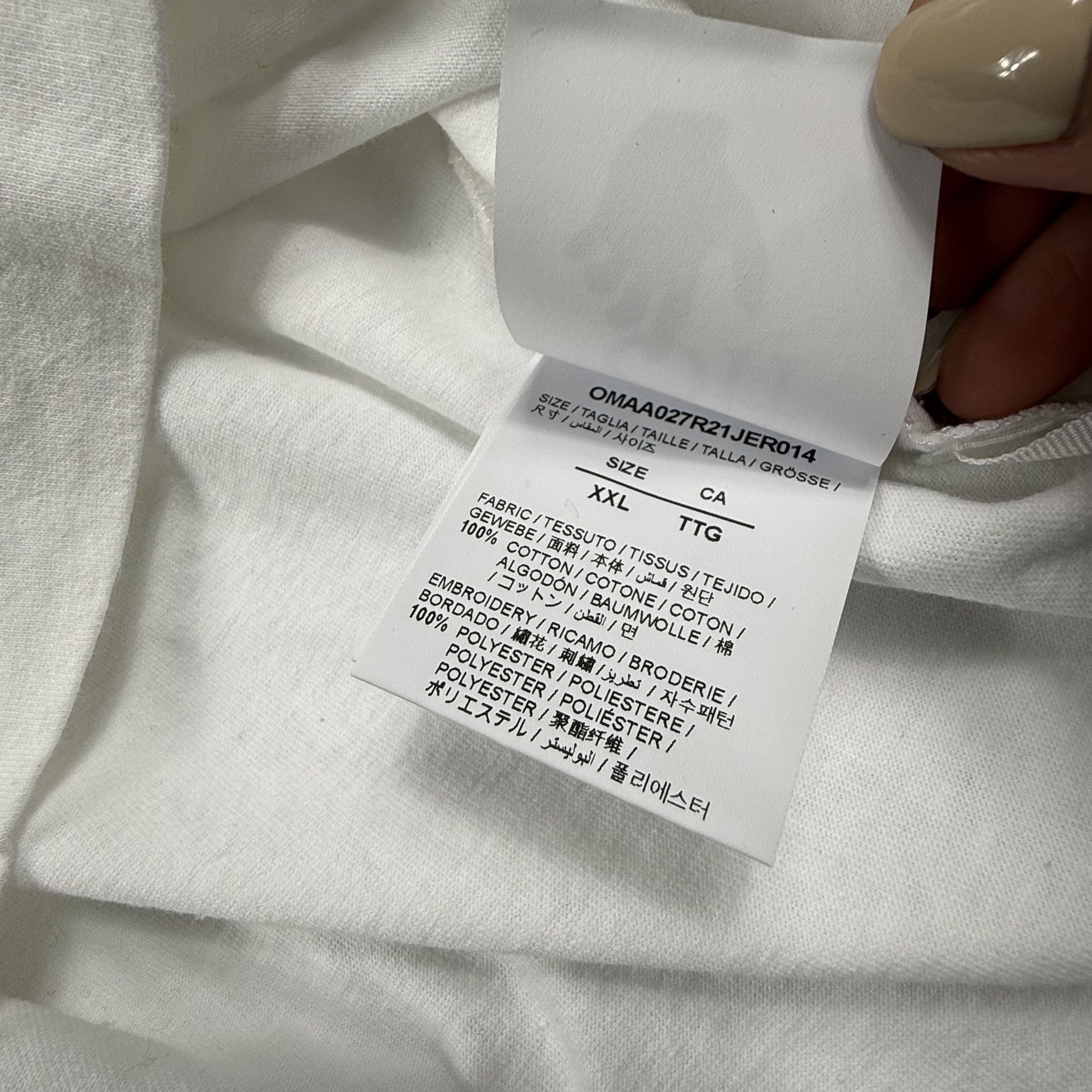Off-White Off-White Elf Goblin Graphic T-Shirt White OMAA027R21JER014 Size US XXL / EU 58 / 5 - 5 Thumbnail