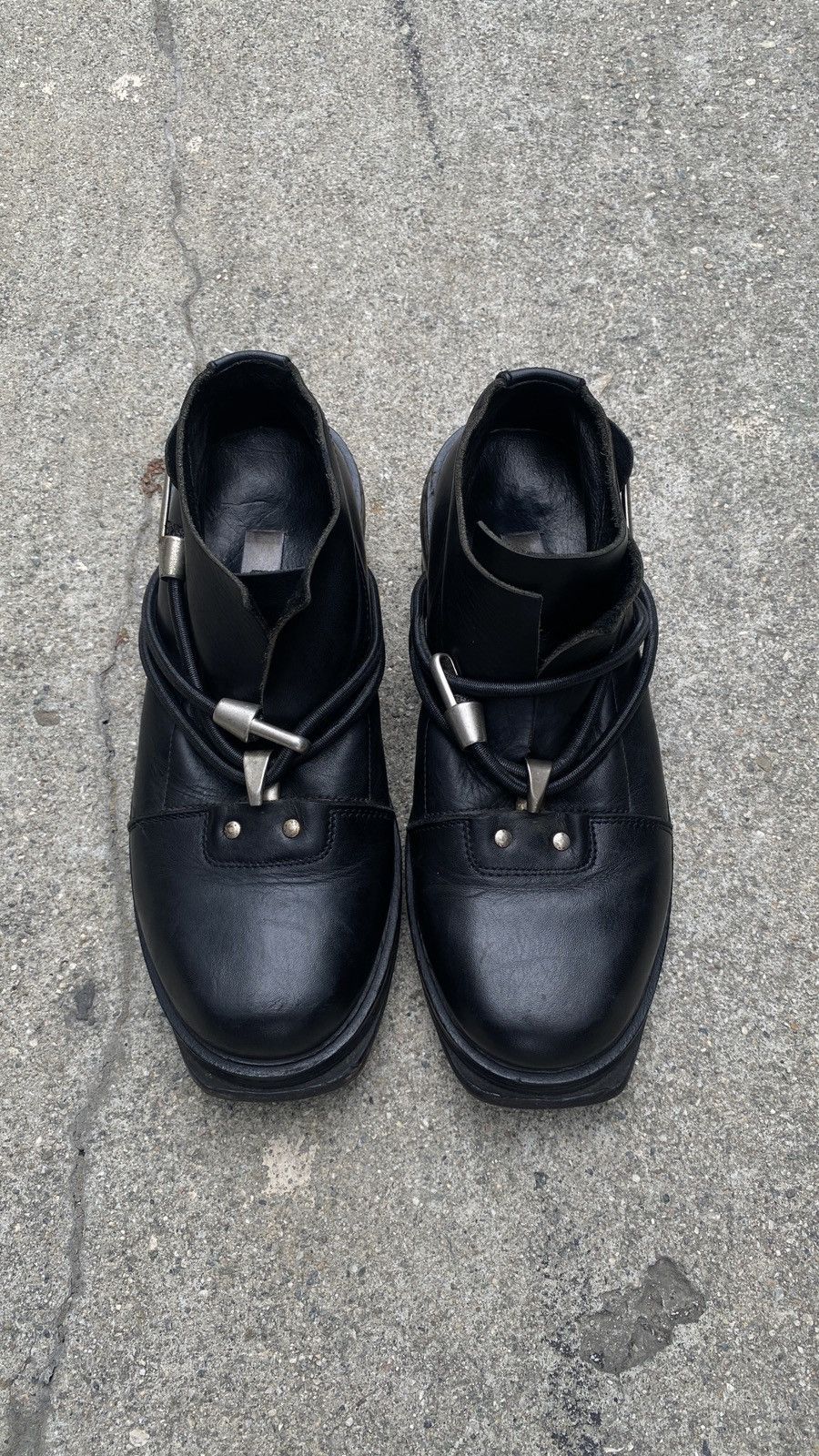 DIRK BIKKEMBERGS 黒 鞄 Dirk Bikkembergs × New Rock Vintage New Rock Leather
