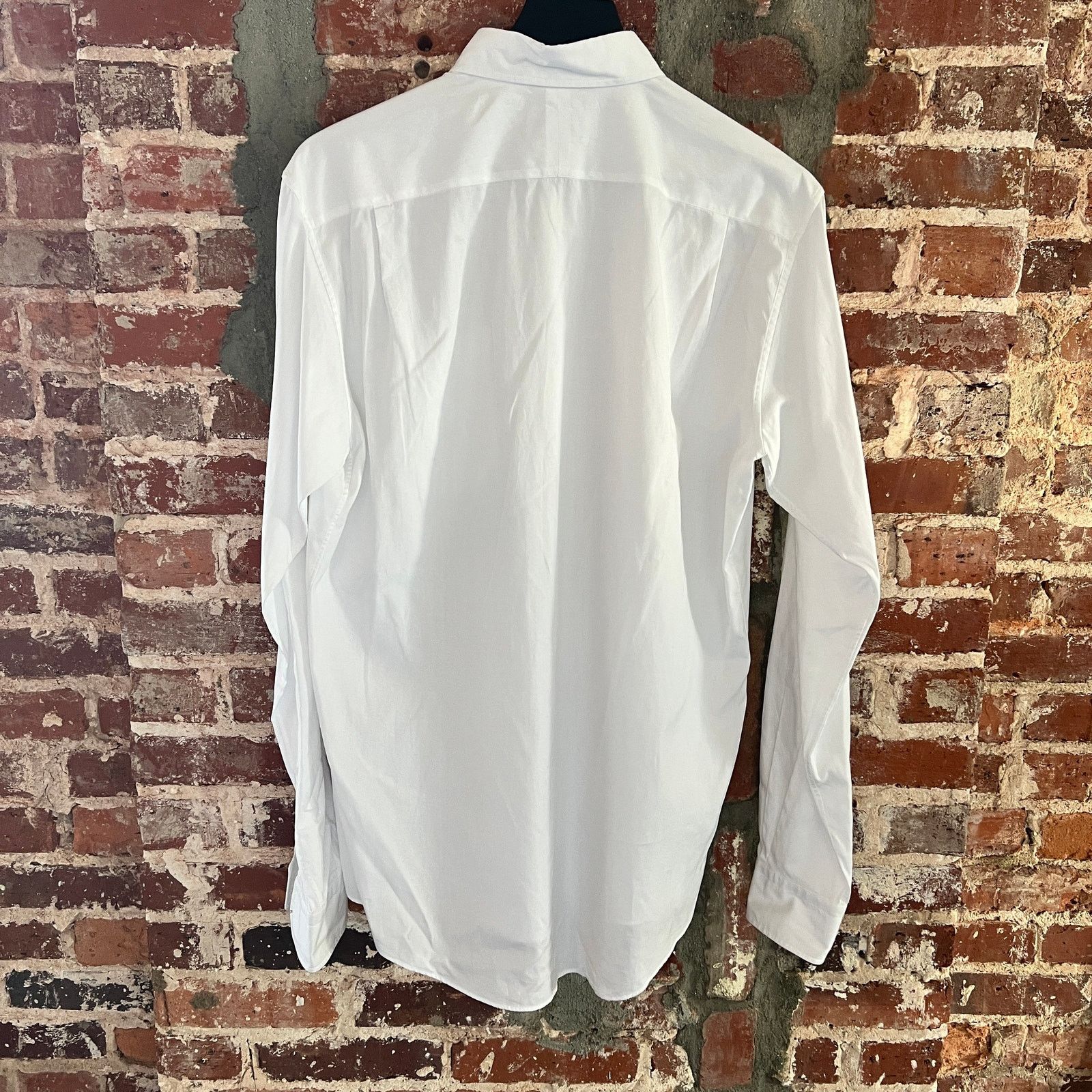 Hermes Hermes Men's White Dress Shirt 40 15 3/4 Medium NOTE BUTTON Size US M / EU 48-50 / 2 - 4 Thumbnail