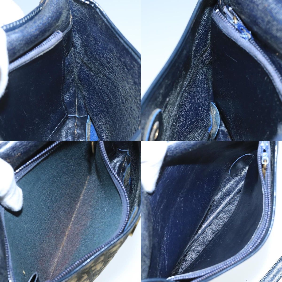 Dior DIOR Trotter Canvas Shoulder Bag Navy Size ONE SIZE - 12 Thumbnail