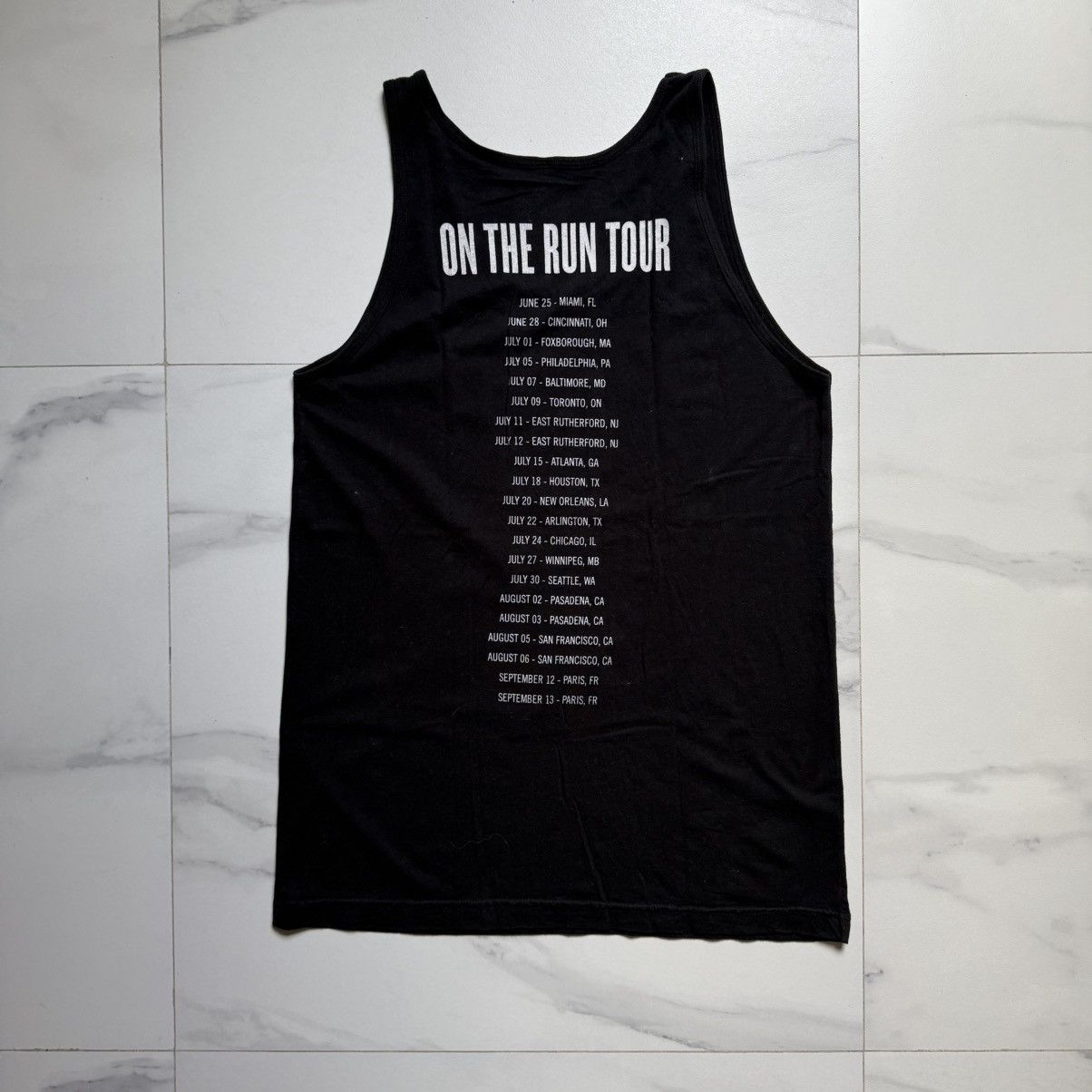 Jay-Z Vintage 2014 Jay Z + Beyoncé On The Road Tank Size US M / EU 48-50 / 2 - 3 Thumbnail