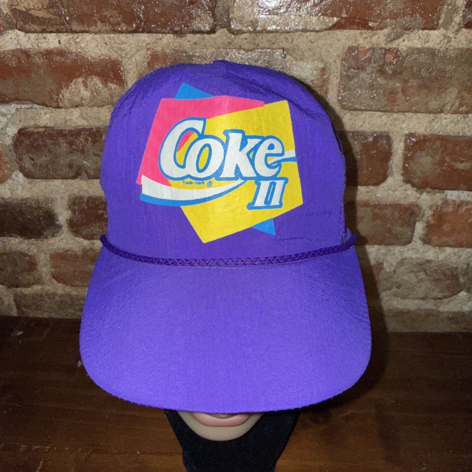 Other 90s Coca Cola II Coke Neon Purple Snapback GAPER DAY EUC Size ONE SIZE - 1 Thumbnail