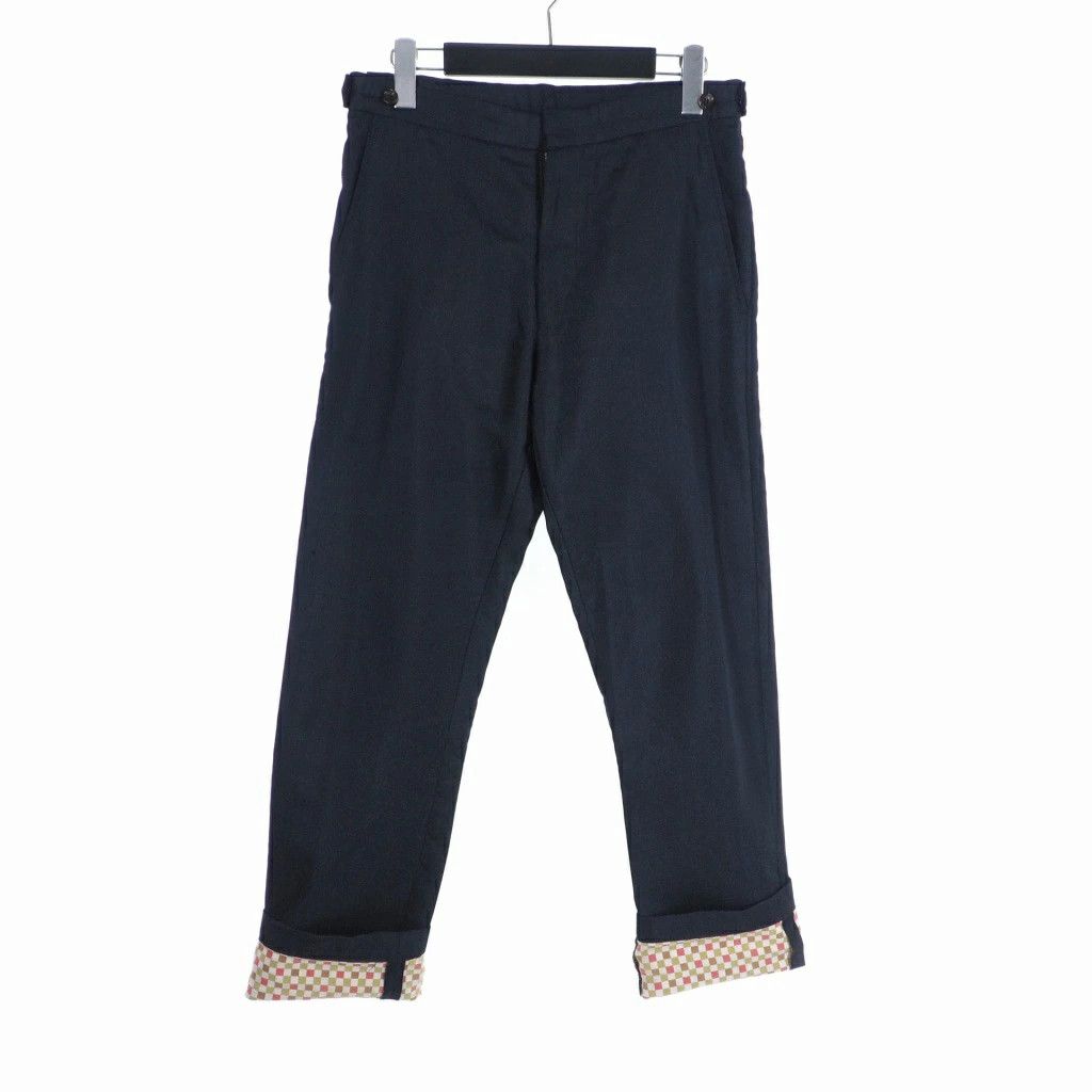 Comme des Garcons Homme Plus Casual Pants Double face slacks polyester plain zip fly Navy Size US 29 - 1 Thumbnail