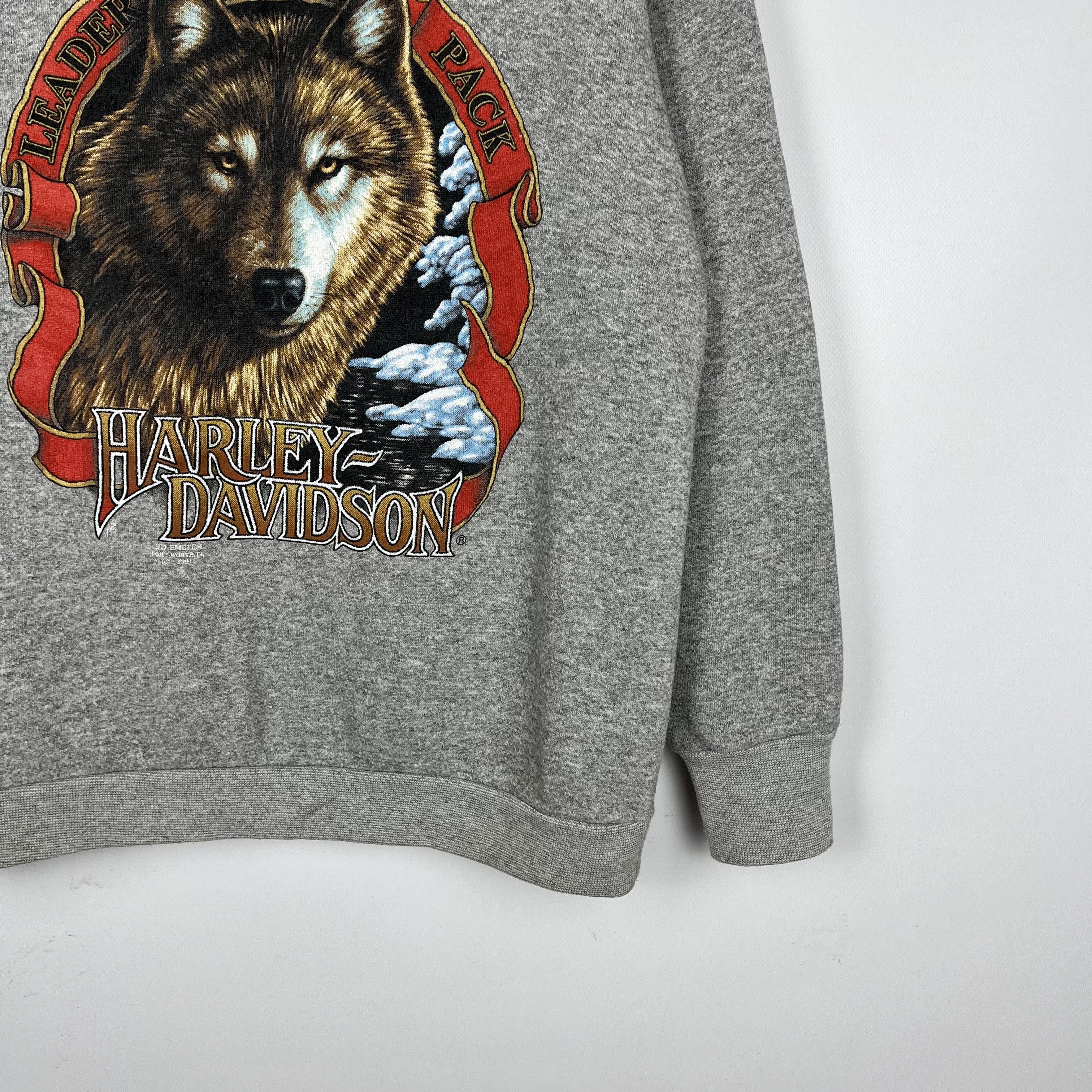 Harley Davidson Vintage Harley Davidson 3D Emblem Big Logo Sweatshirt 1991 Size US M / EU 48-50 / 2 - 4 Thumbnail